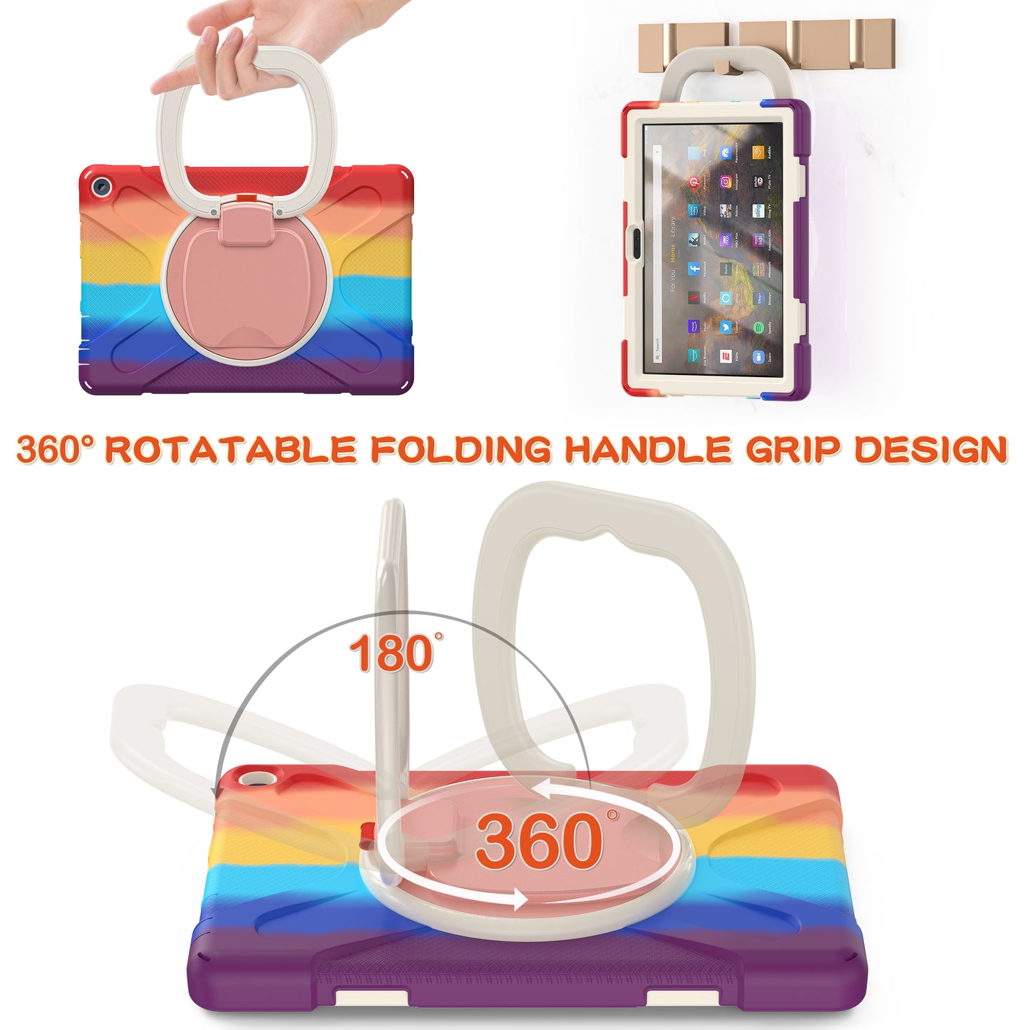 Pirate Box Kindle Fire HD10 Plus 2021 Military-grade Drop Protection Cover