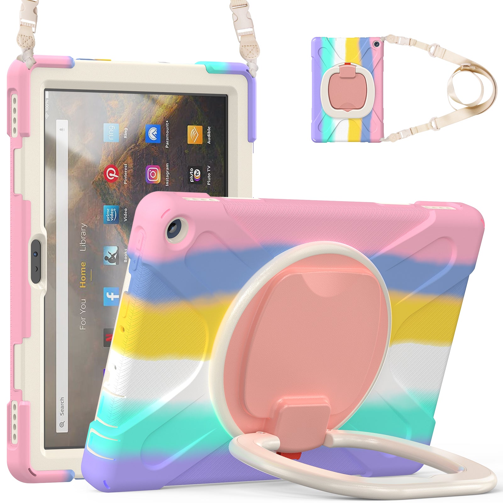 Pirate Box Kindle Fire HD10 Plus 2021 Military-grade Drop Protection Cover