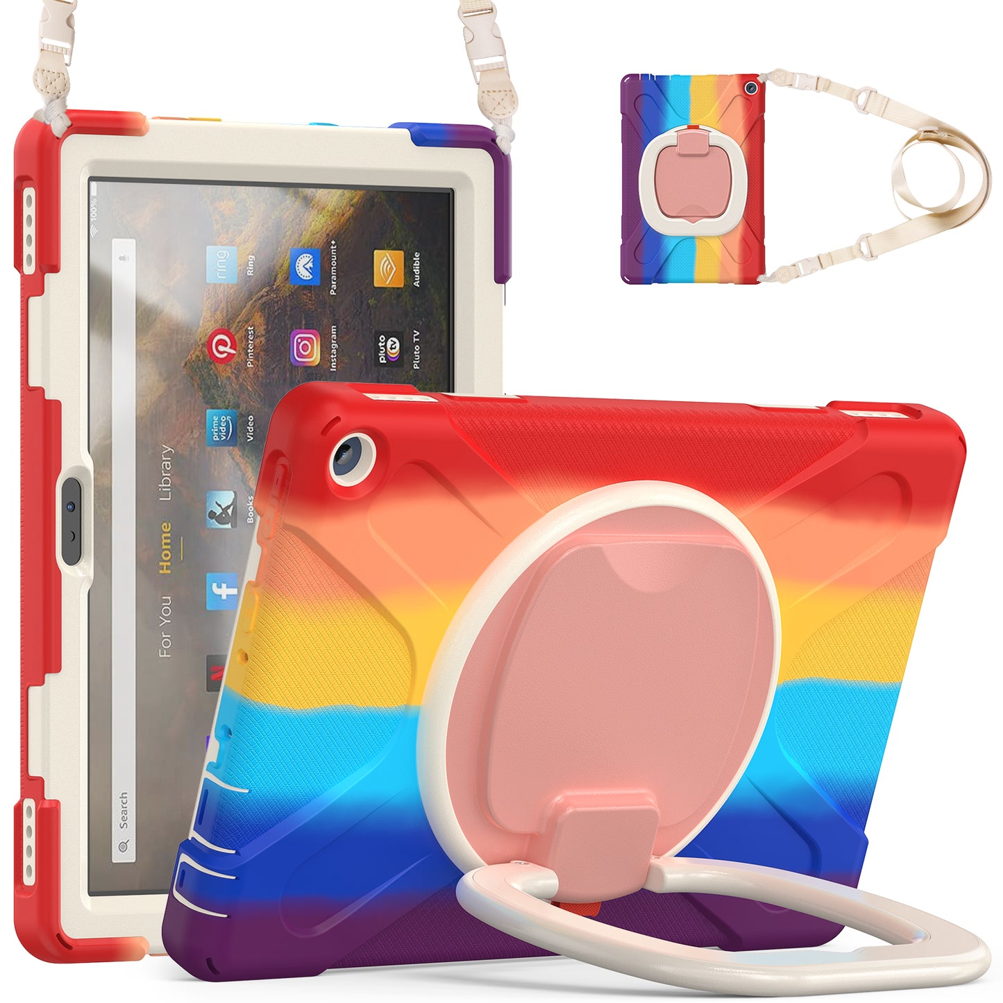 Pirate Box Kindle Fire HD10 Plus 2021 Military-grade Drop Protection Cover