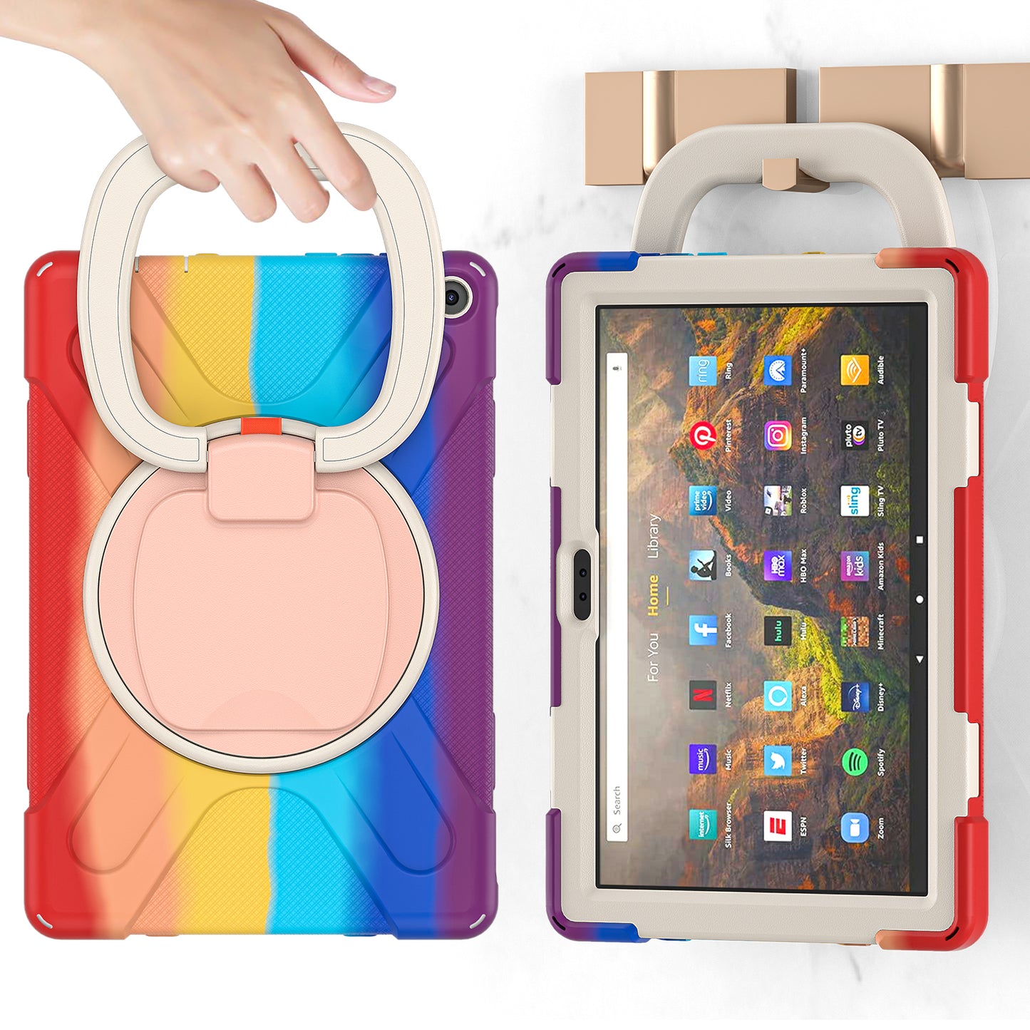 Pirate Box Kindle Fire HD10 Plus 2021 Military-grade Drop Protection Cover