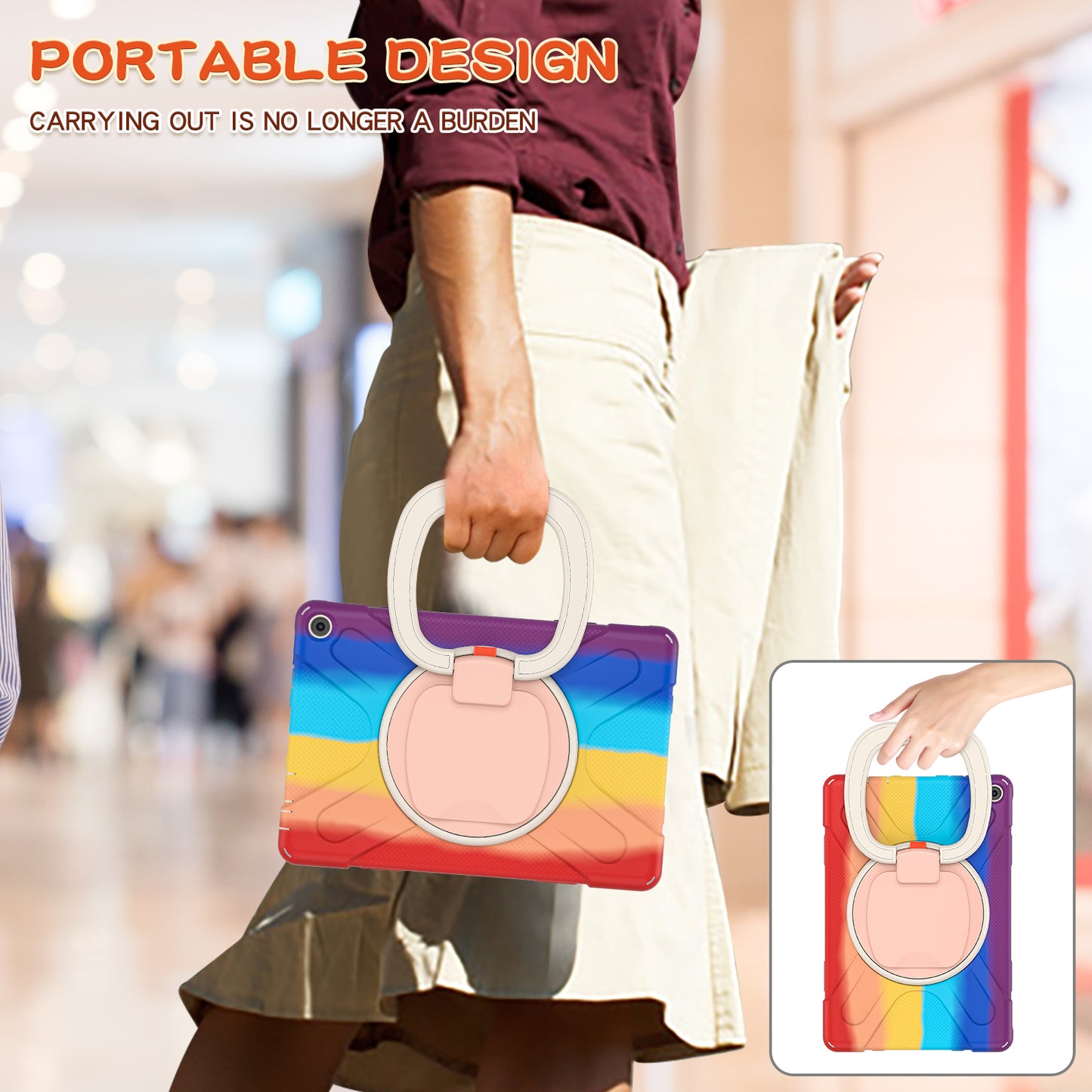 Pirate Box Kindle Fire HD10 Plus 2021 Military-grade Drop Protection Cover