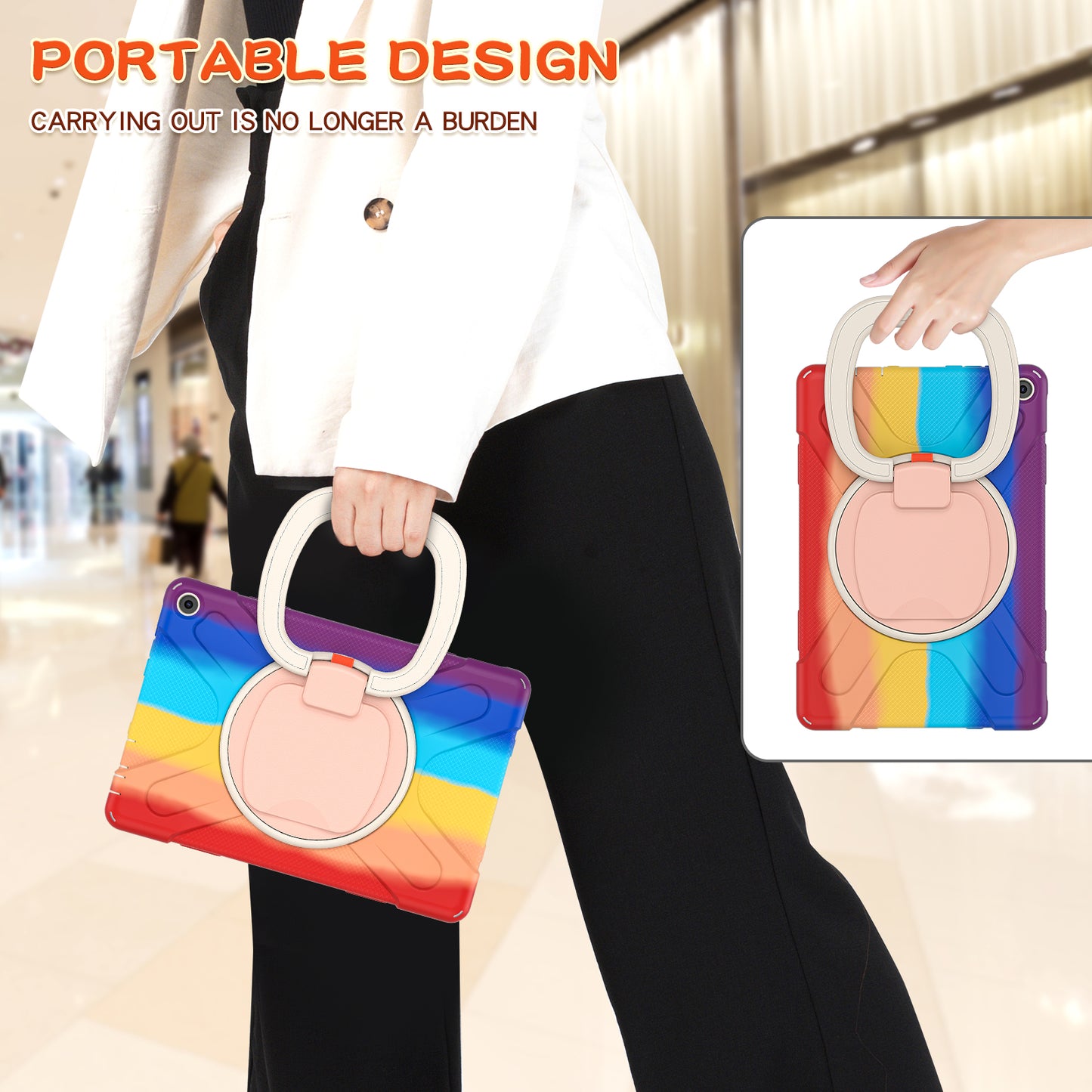 Pirate Box Kindle Fire HD10 Plus 2021 Military-grade Drop Protection Cover