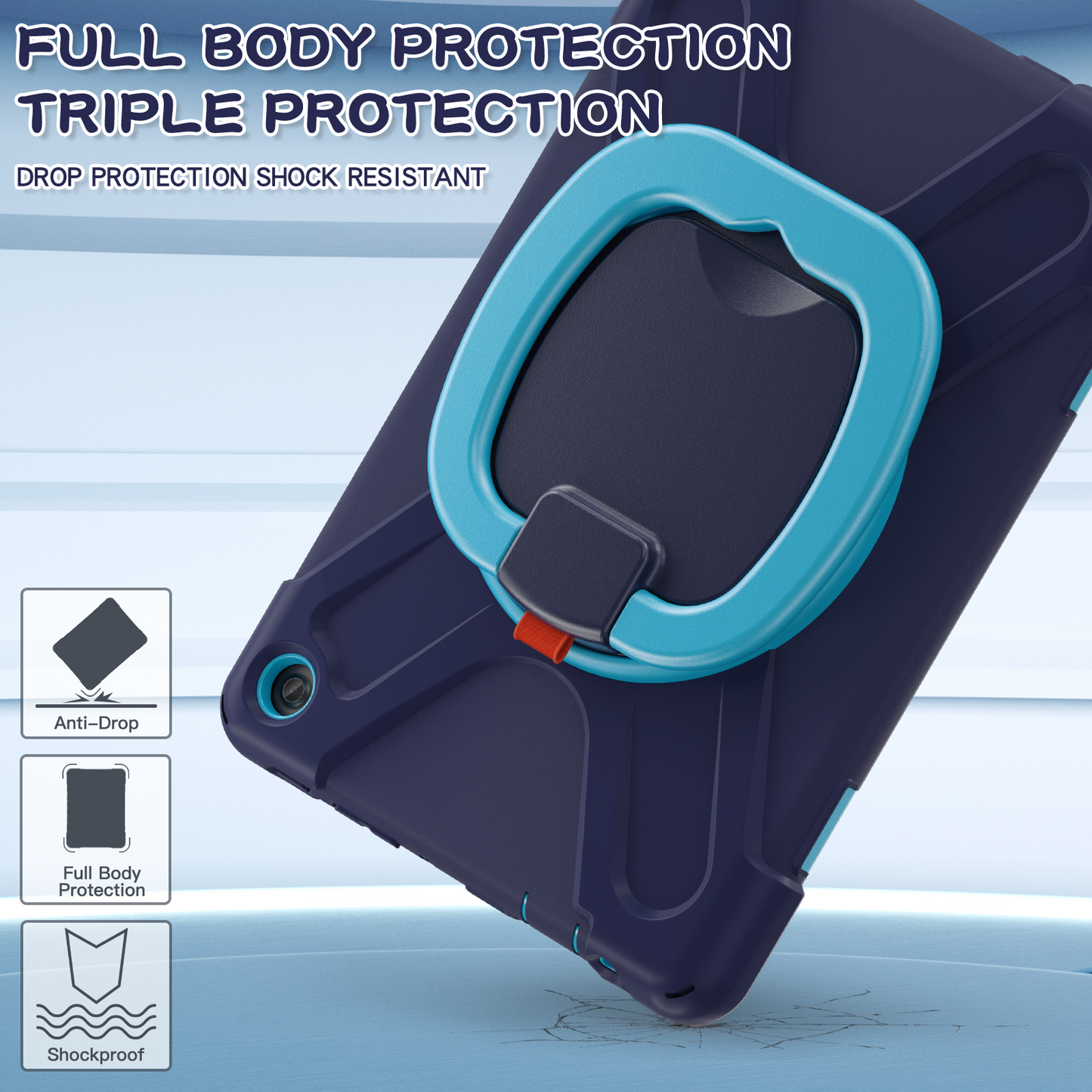 Pirate Box Kindle Fire HD10 Plus 2023 Military-grade Drop Protection Cover