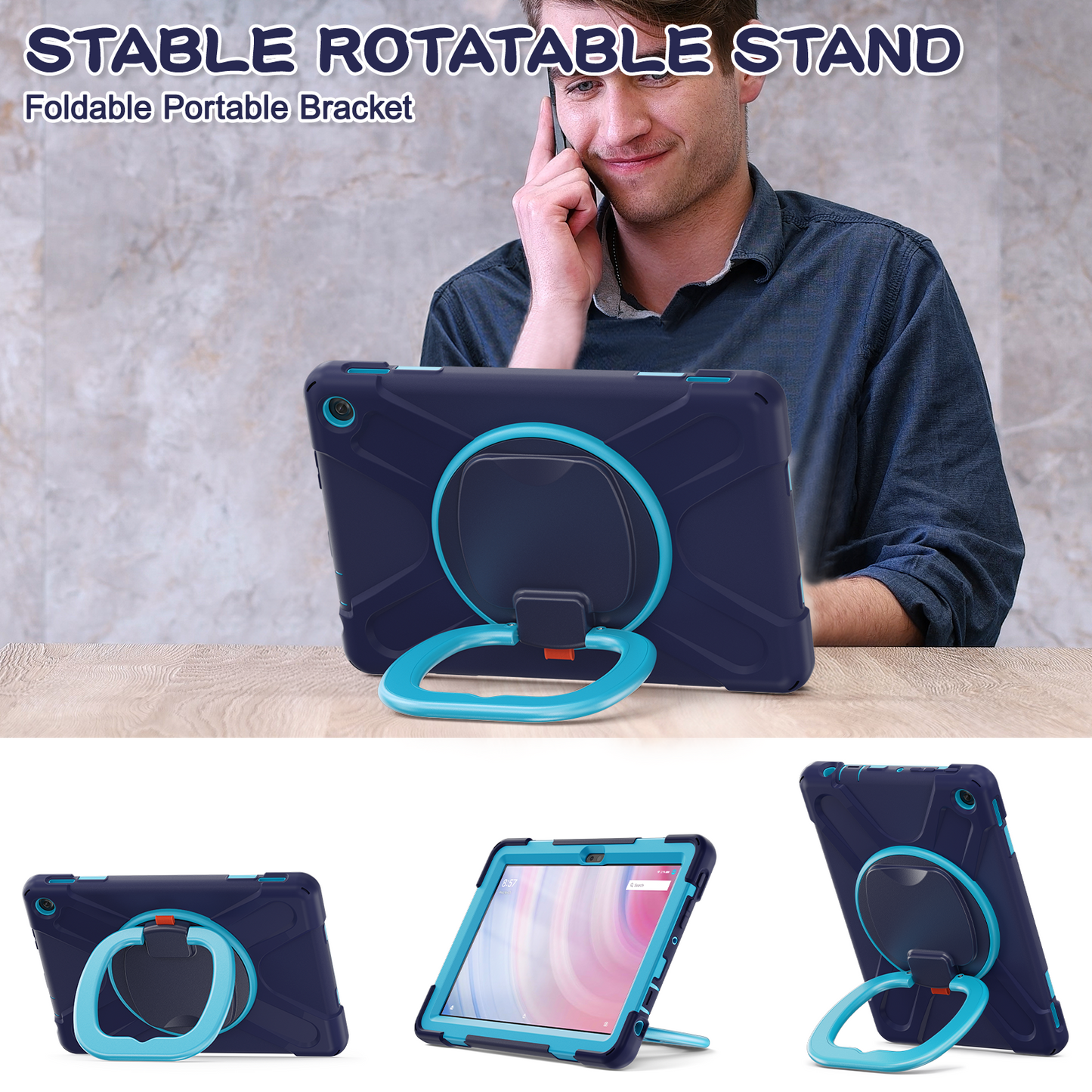 Pirate Box Kindle Fire HD10 Plus 2023 Military-grade Drop Protection Cover