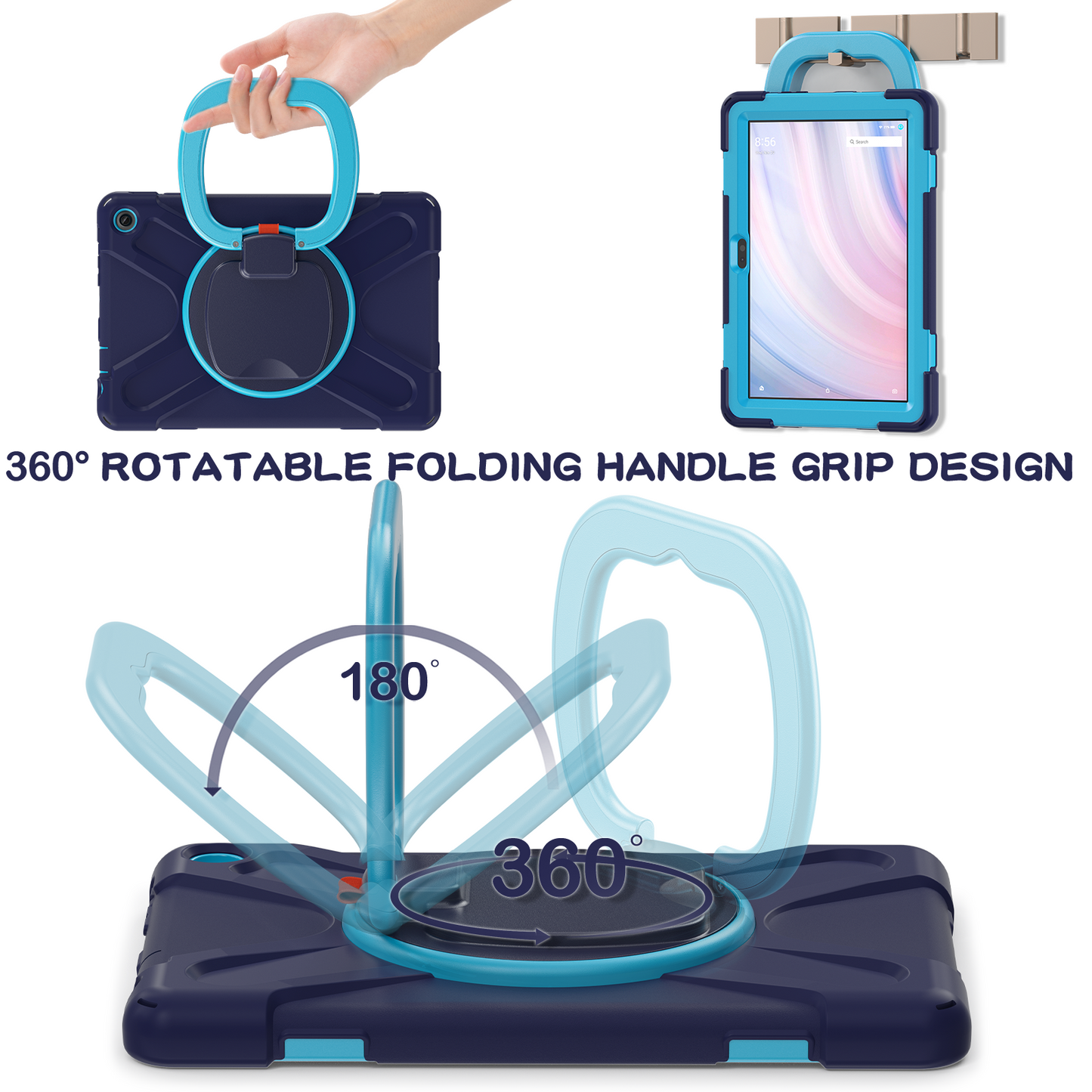 Pirate Box Kindle Fire HD10 Plus 2023 Military-grade Drop Protection Cover