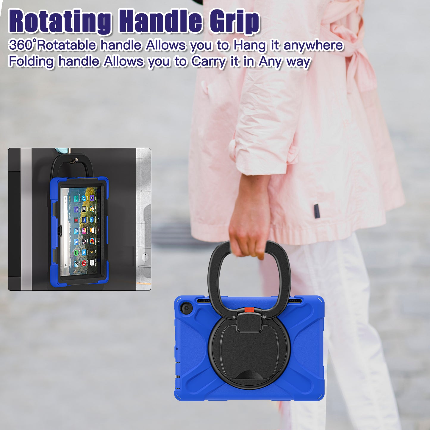 Pirate Box Kindle Fire HD8 2022 Military-grade Drop Protection Cover