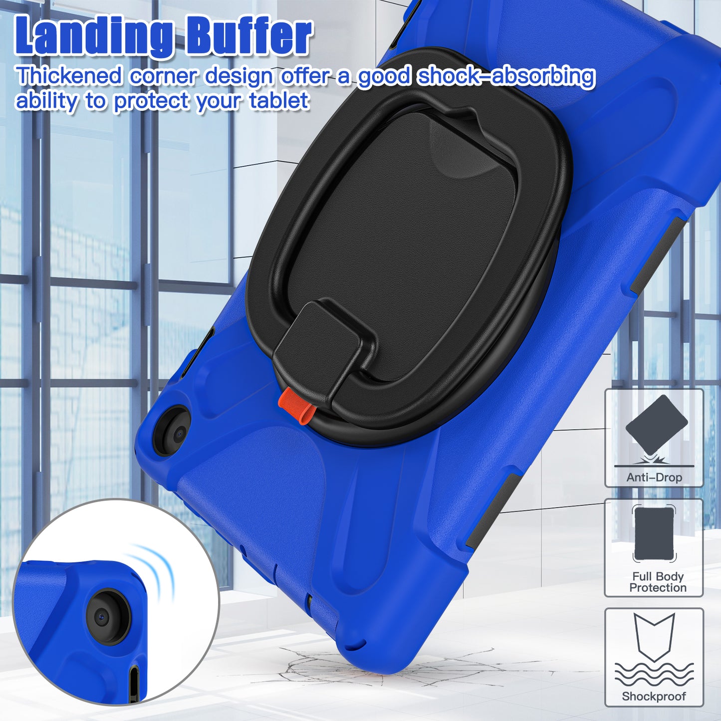 Pirate Box Kindle Fire HD8 2022 Military-grade Drop Protection Cover