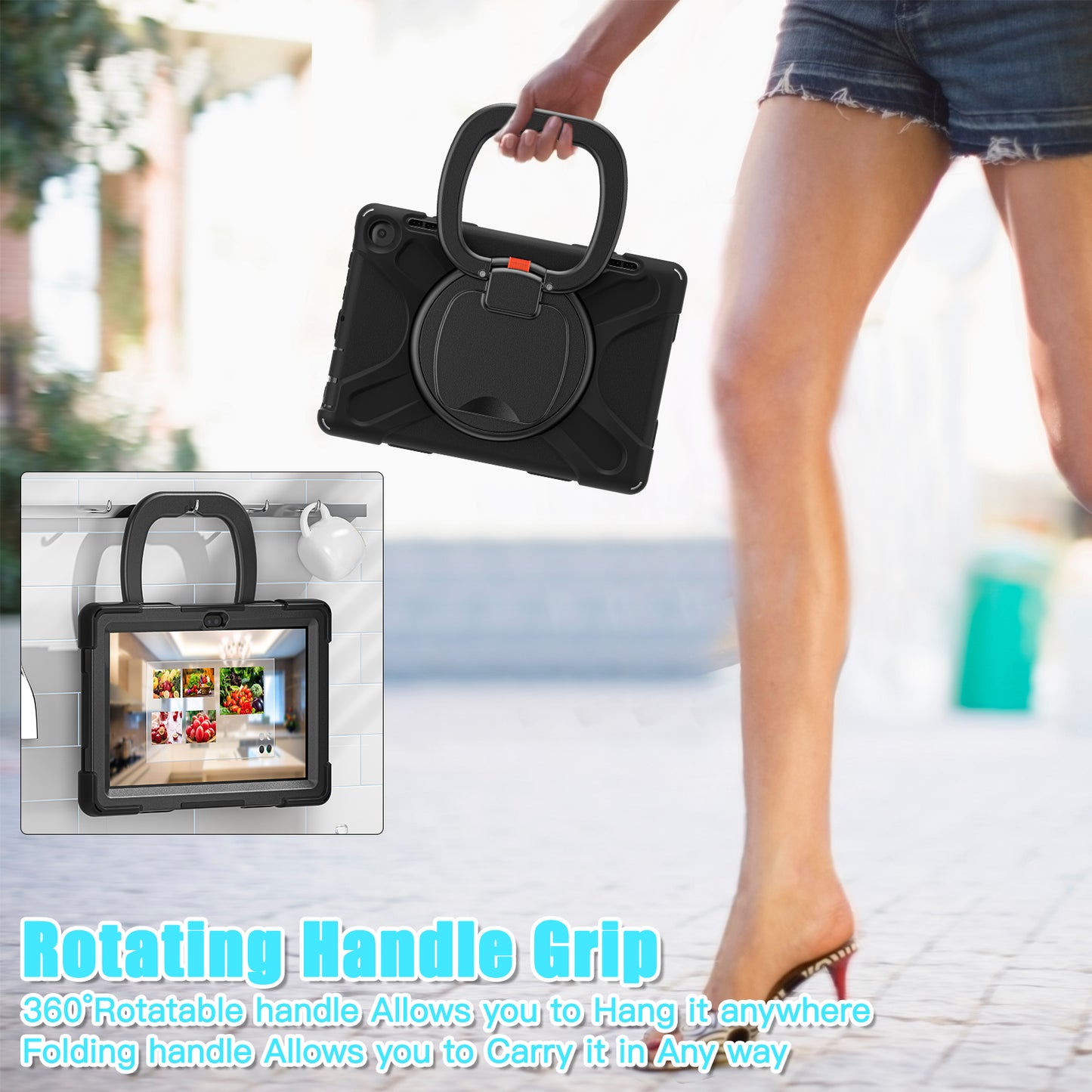 Pirate Box Kindle Fire HD8 2024 Military-grade Drop Protection Cover