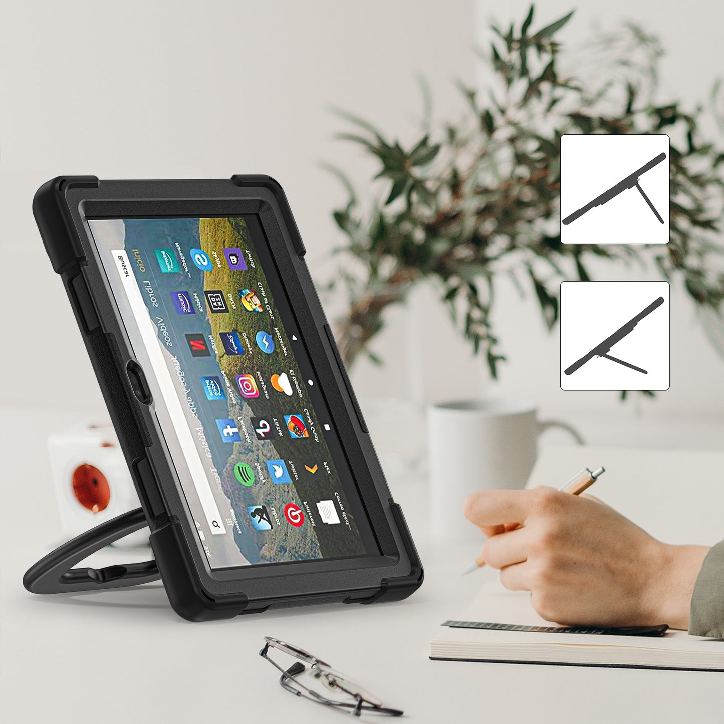 Pirate Box Kindle Fire HD8 2024 Military-grade Drop Protection Cover