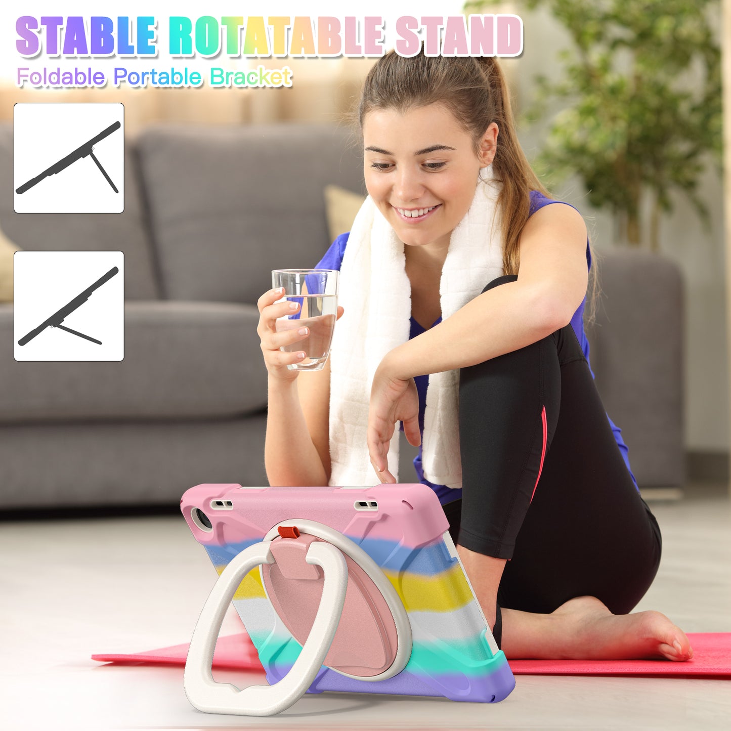 Pirate Box Kindle Fire HD8 Plus 2022 Military-grade Drop Protection Cover