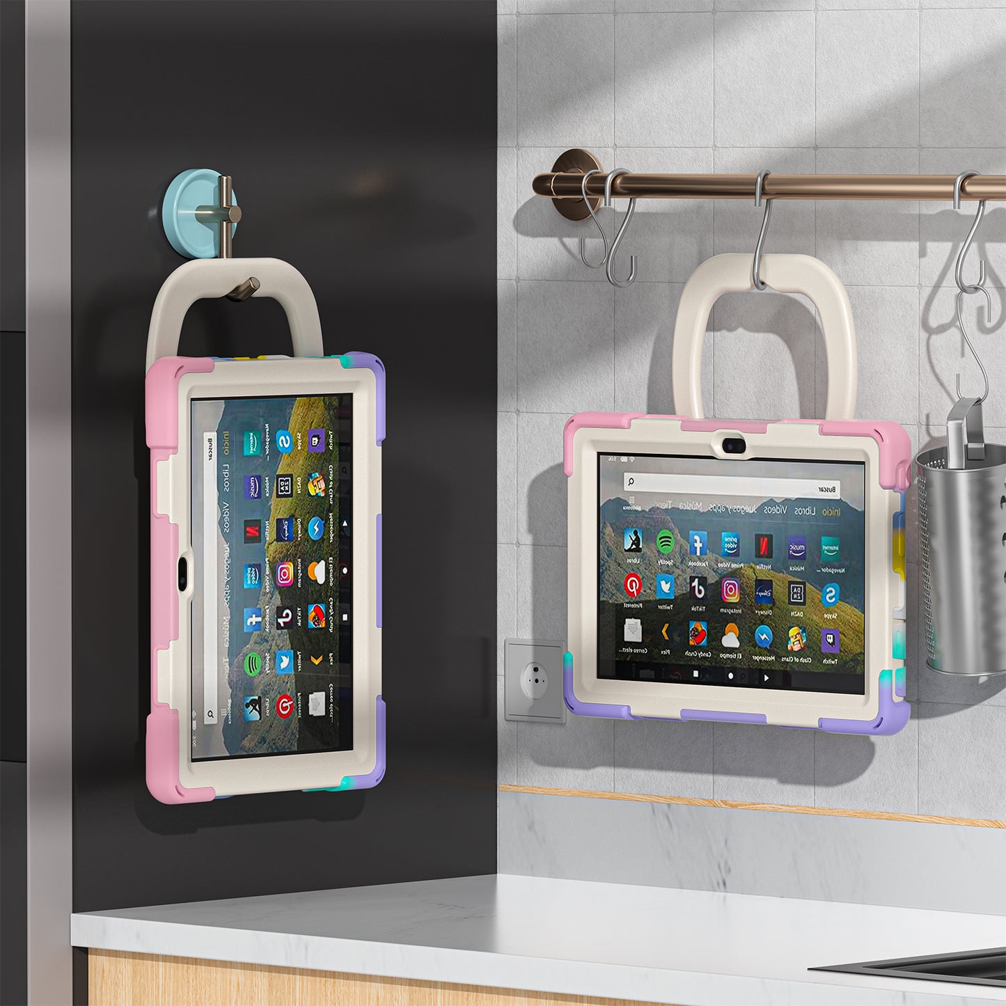 Pirate Box Kindle Fire HD8 Plus 2022 Military-grade Drop Protection Cover