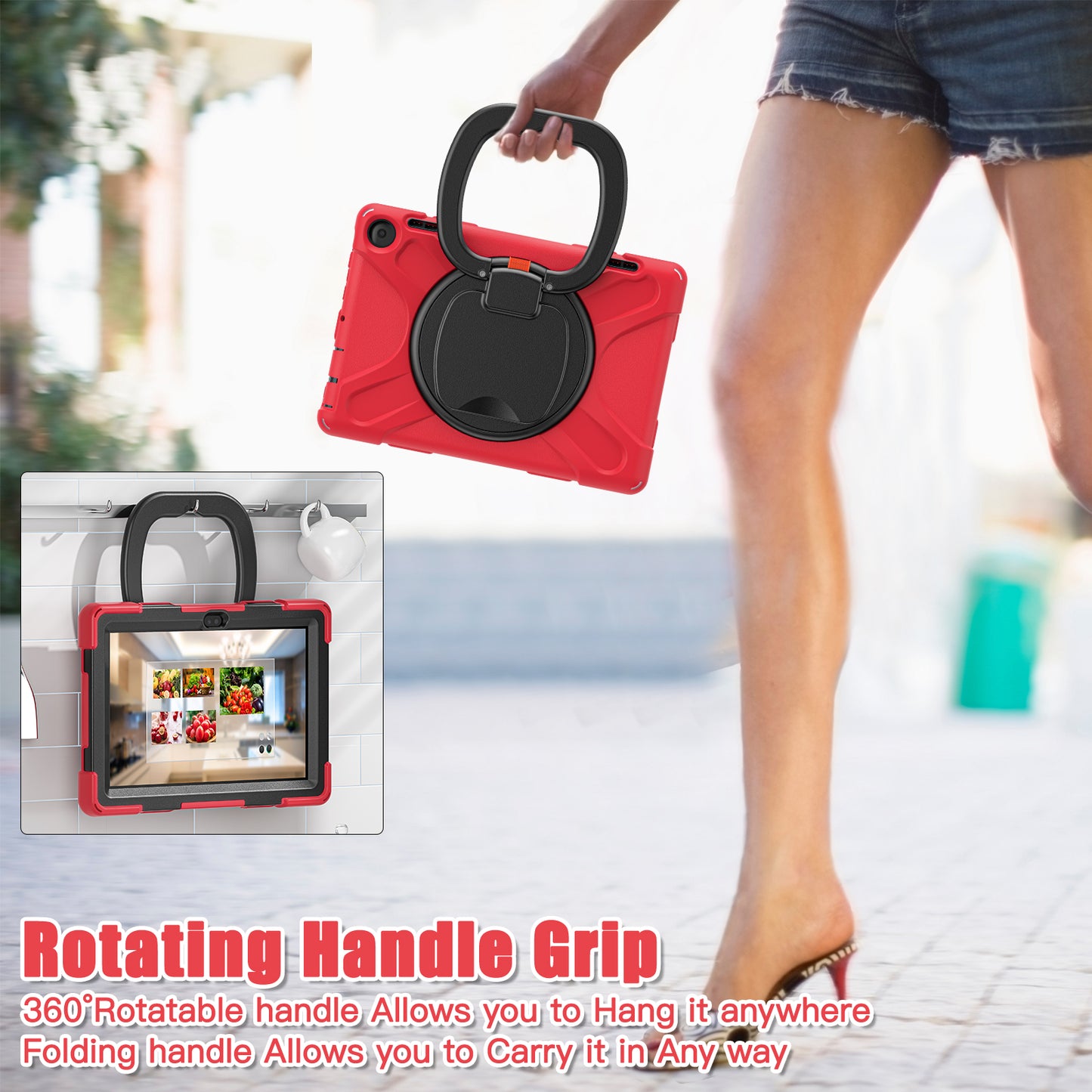 Pirate Box Kindle Fire HD8 Plus 2024 Military-grade Drop Protection Cover