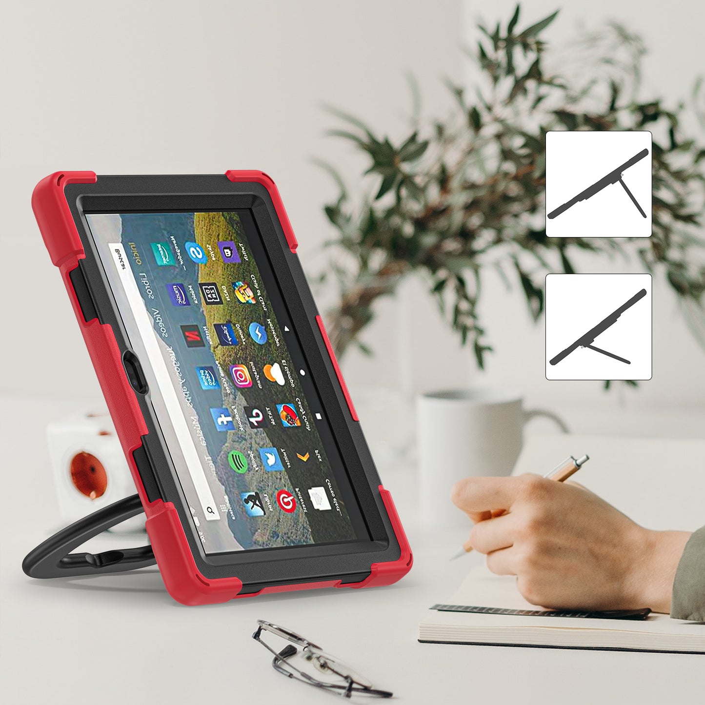 Pirate Box Kindle Fire HD8 Plus 2024 Military-grade Drop Protection Cover