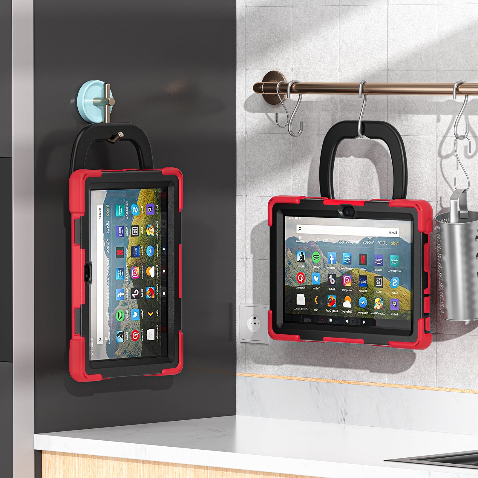 Pirate Box Kindle Fire HD8 Plus 2024 Military-grade Drop Protection Cover