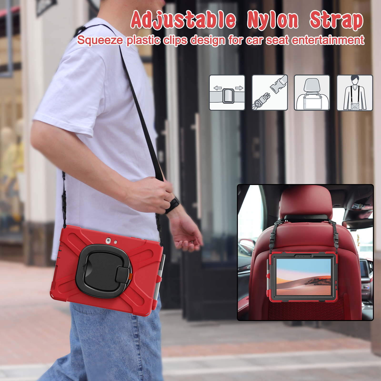 Pirate Box Surface Go 2020 Military-grade Drop Protection Cover
