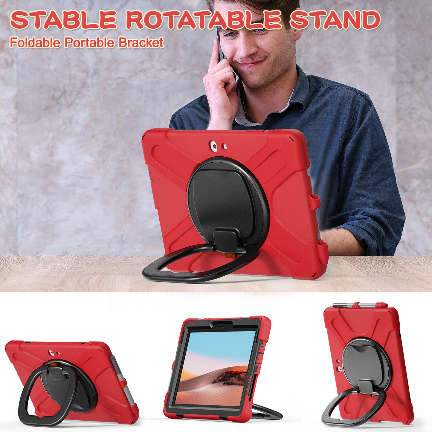 Pirate Box Surface Go 2020 Military-grade Drop Protection Cover