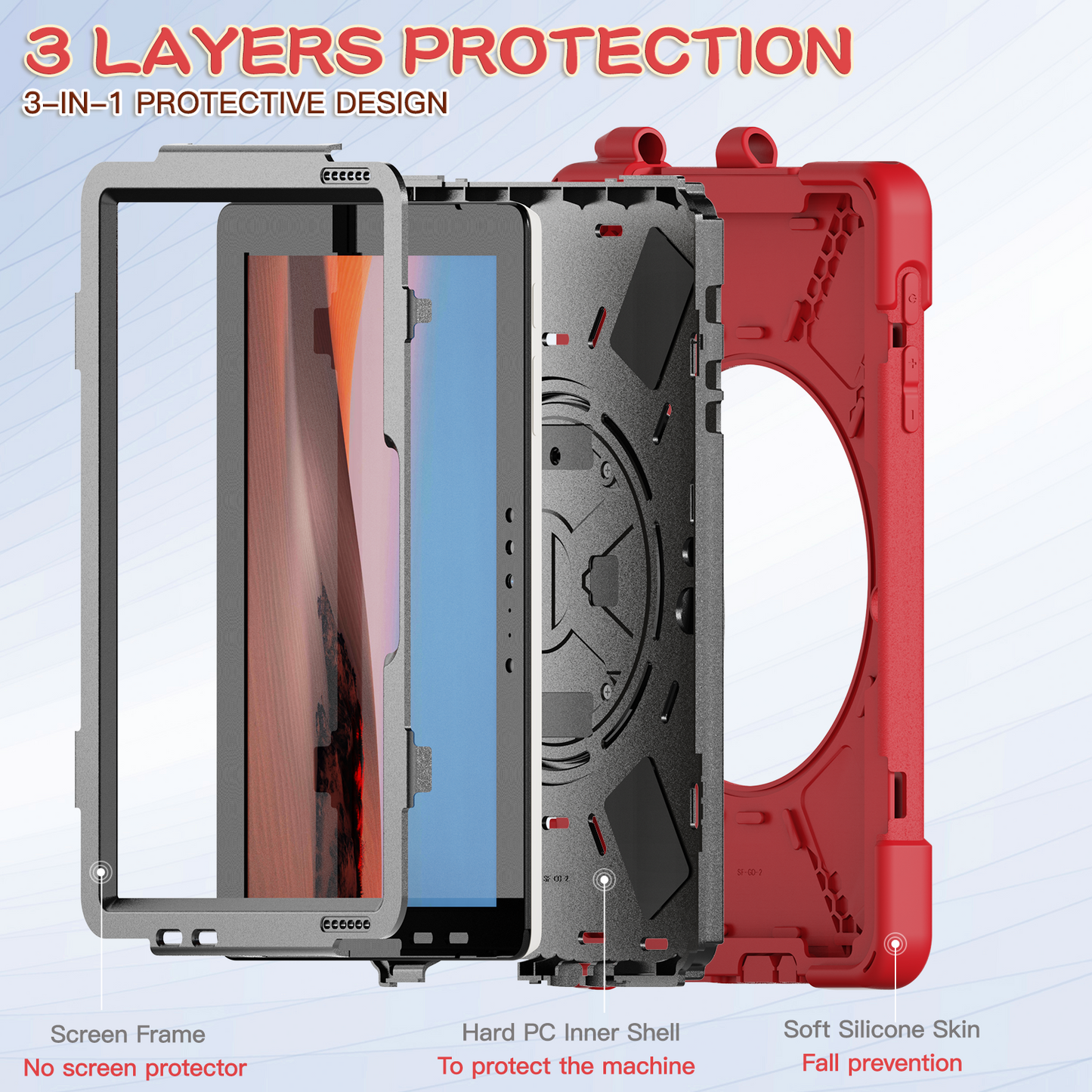 Pirate Box Surface Go 2020 Military-grade Drop Protection Cover