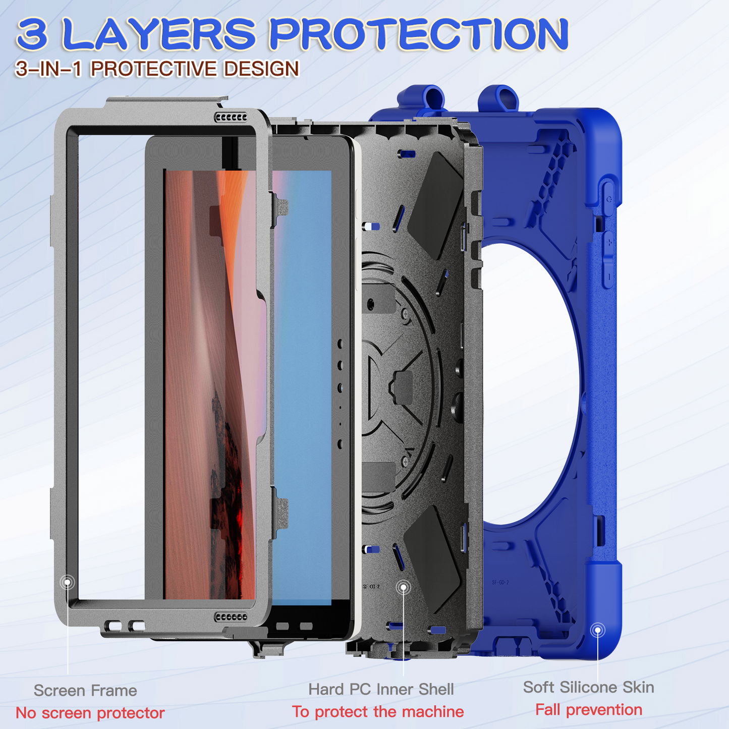 Pirate Box Surface Go 2021 Military-grade Drop Protection Cover