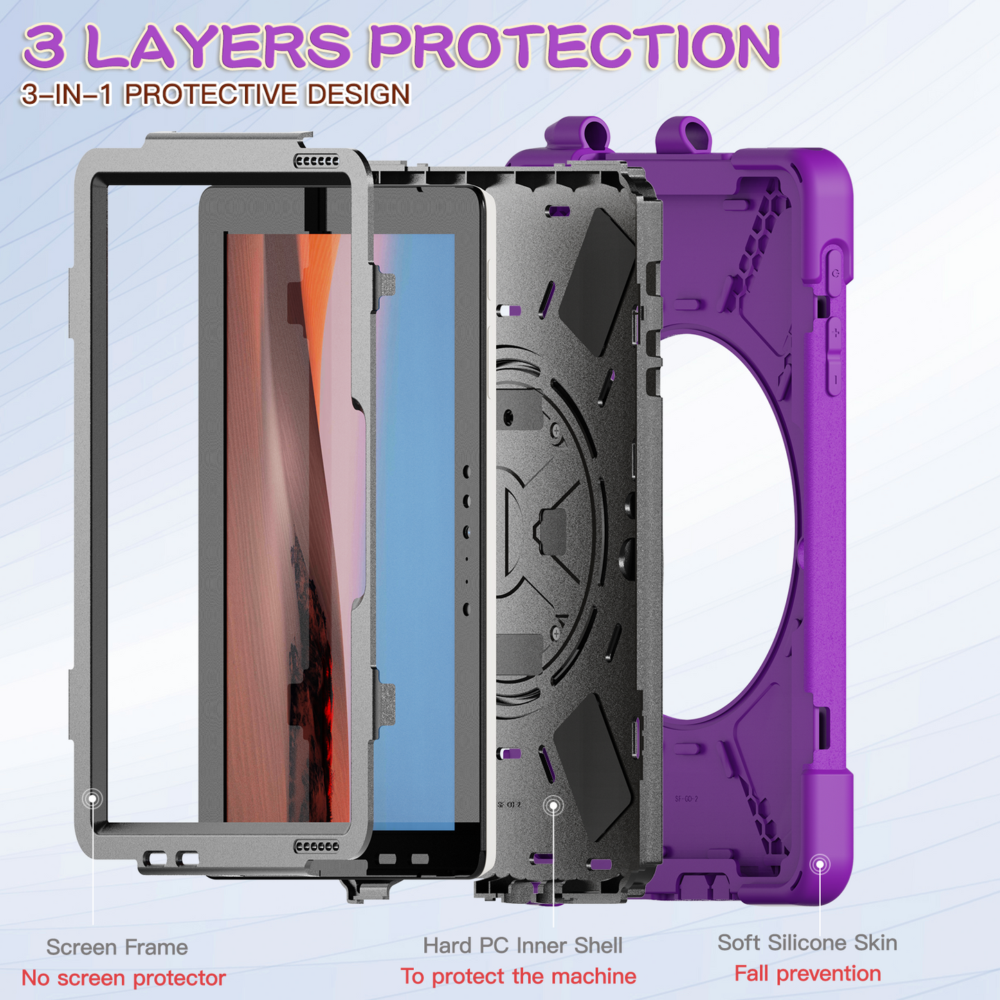 Pirate Box Surface Go 2023 Military-grade Drop Protection Cover