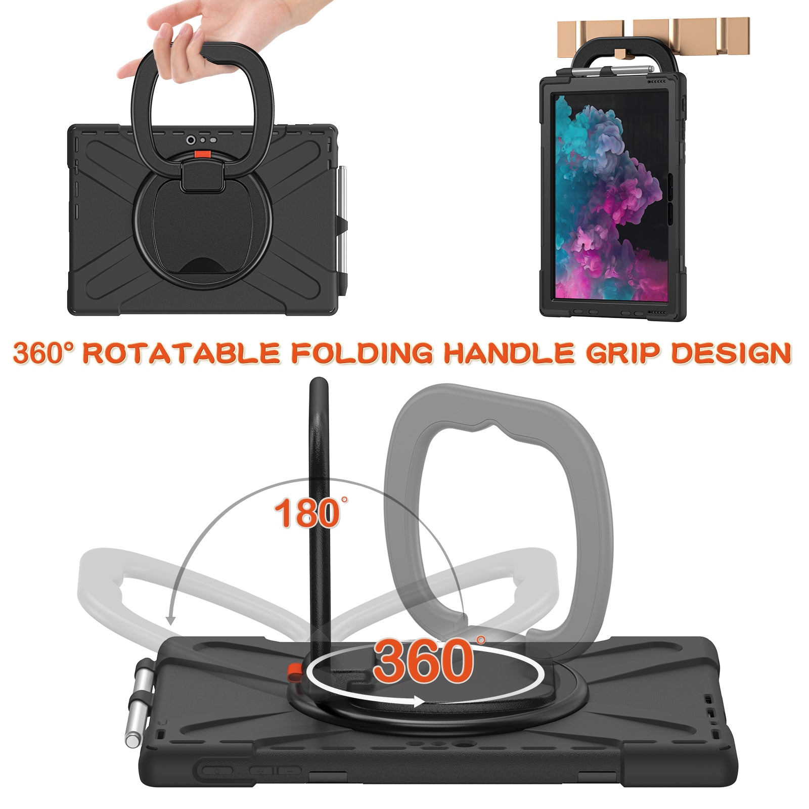 Pirate Box Surface Pro 7 Plus Military-grade Drop Protection Cover