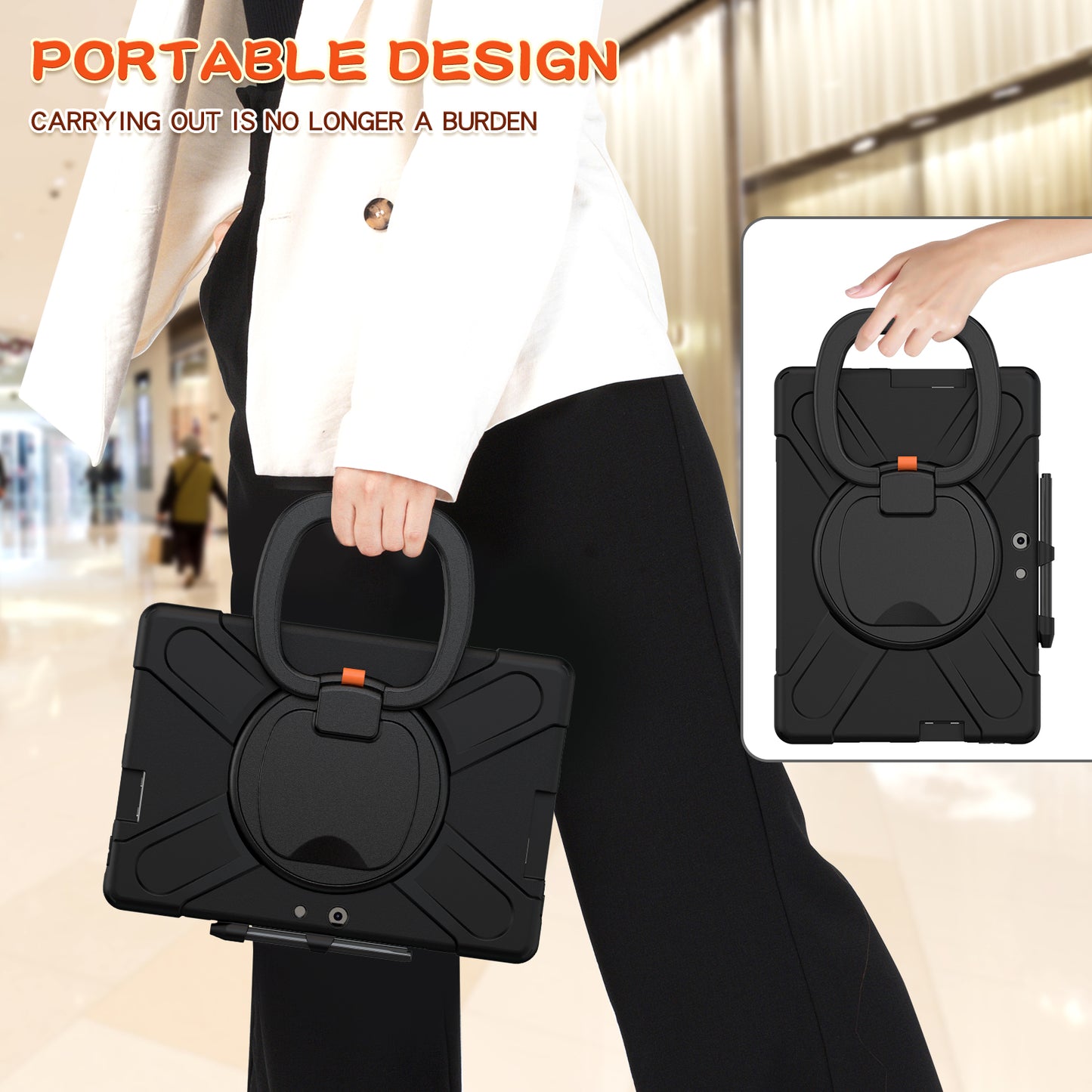 Pirate Box Surface Pro X 2019 Military-grade Drop Protection Cover