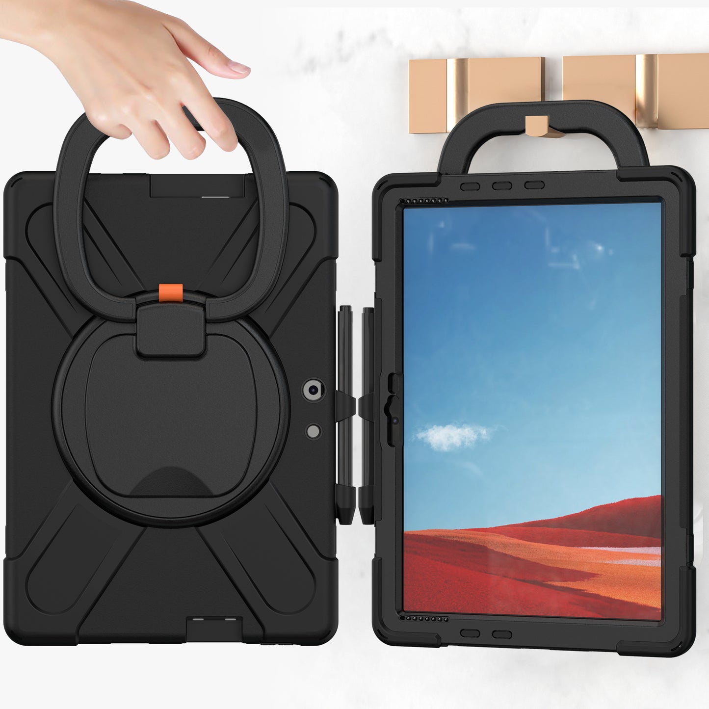 Pirate Box Surface Pro X 2019 Military-grade Drop Protection Cover