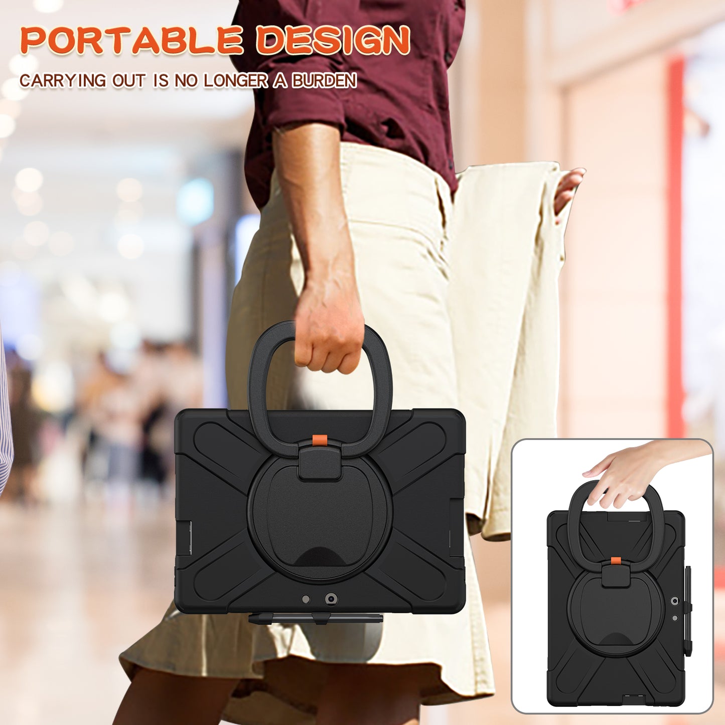 Pirate Box Surface Pro X 2019 Military-grade Drop Protection Cover