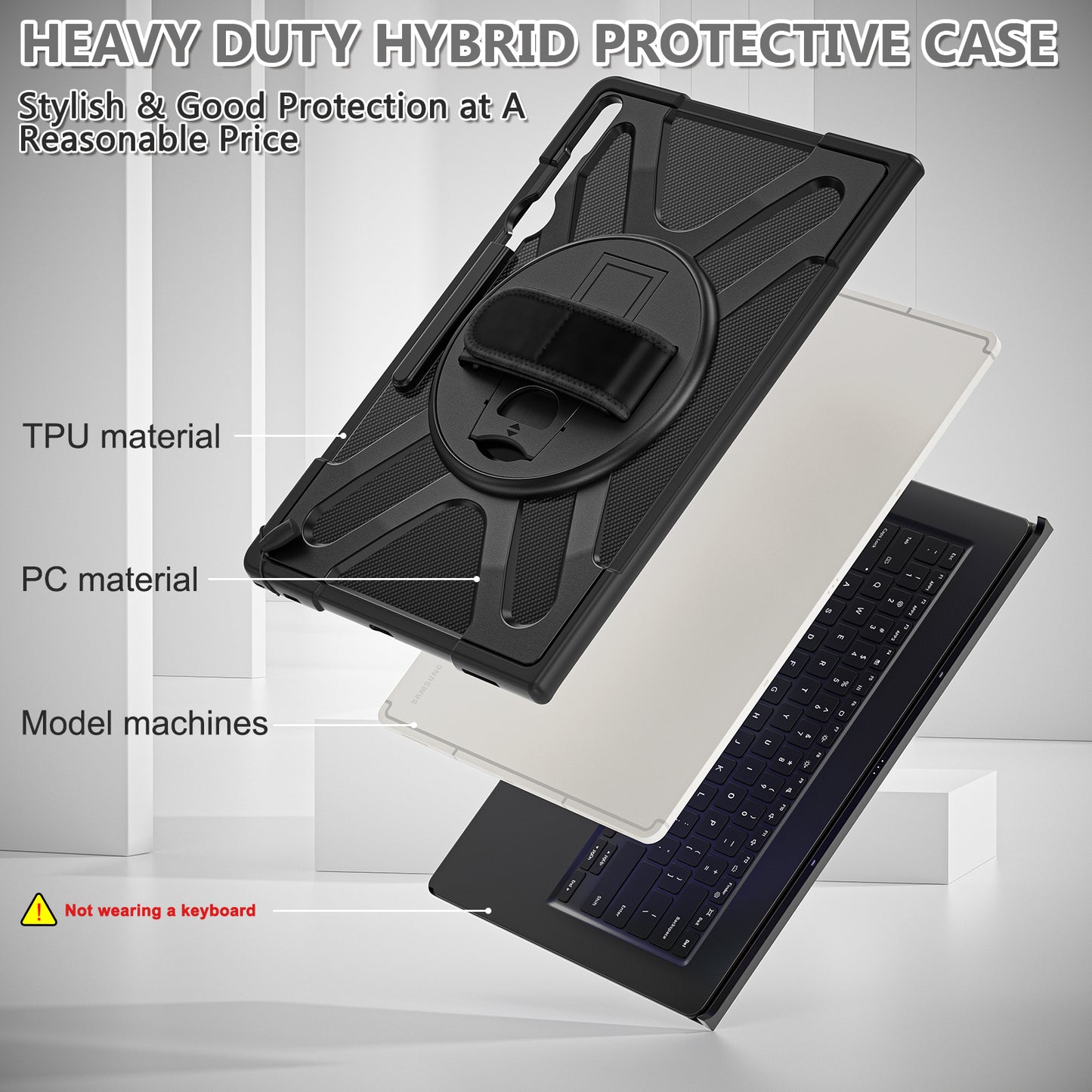 Pirate King Galaxy Tab S10 Ultra Case Heavy Duty Hybrid Protection