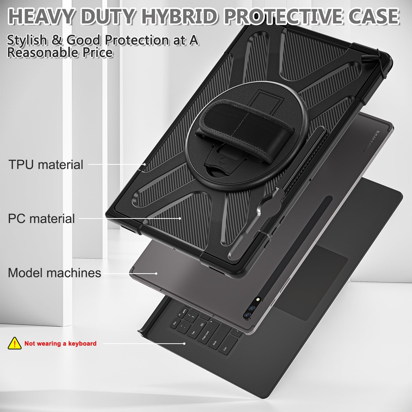 Pirate King Galaxy Tab S8 Ultra Case Heavy Duty Hybrid Protection