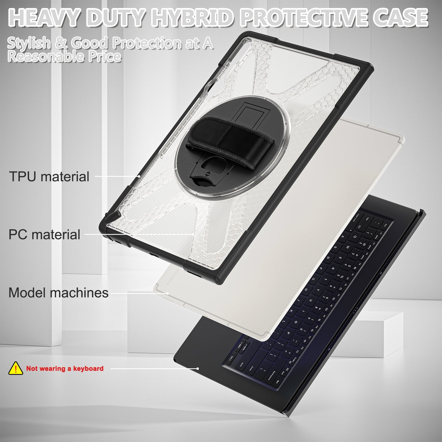 Pirate King Galaxy Tab S9 Ultra Case Heavy Duty Hybrid Protection