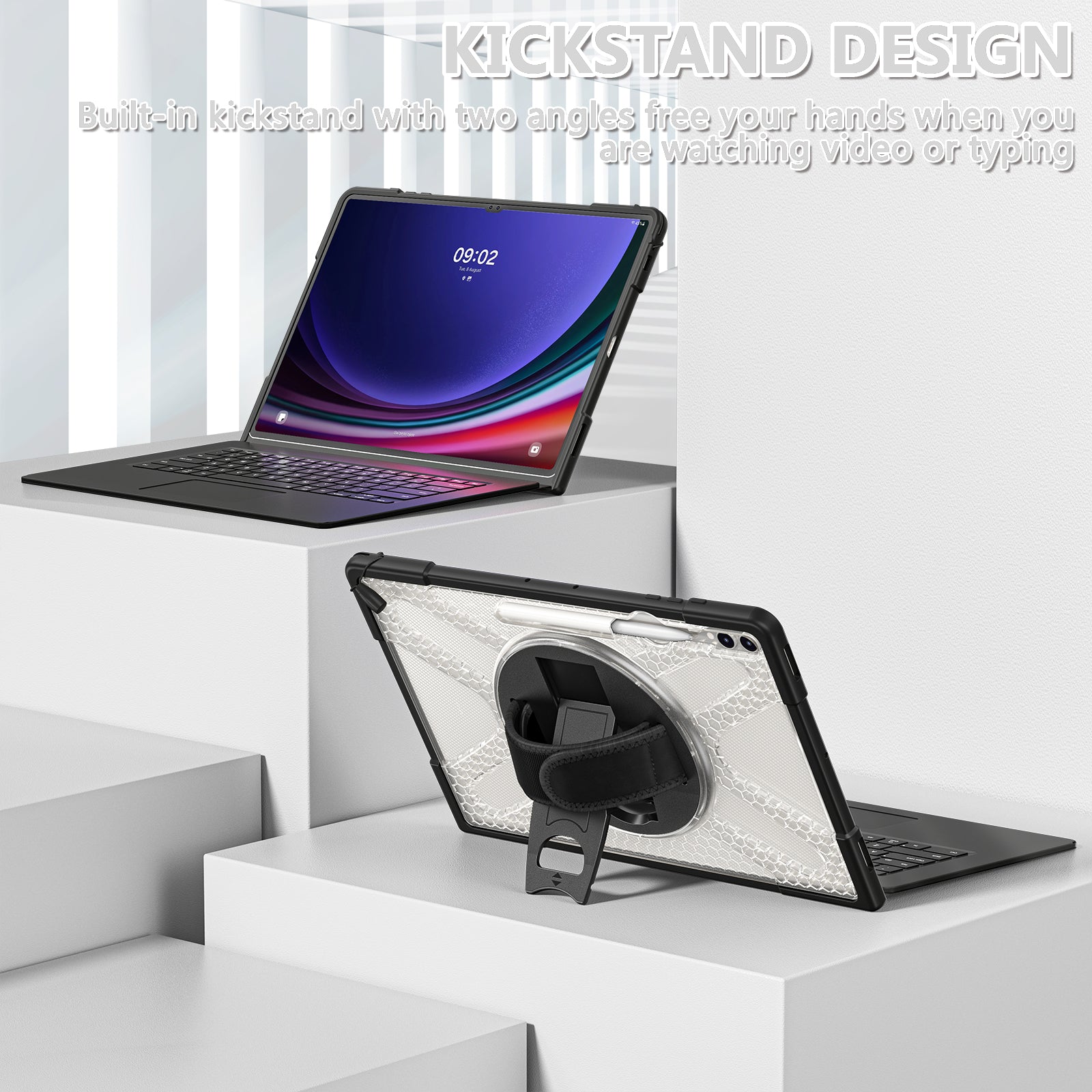 Pirate King Galaxy Tab S9 Ultra Case Heavy Duty Hybrid Protection