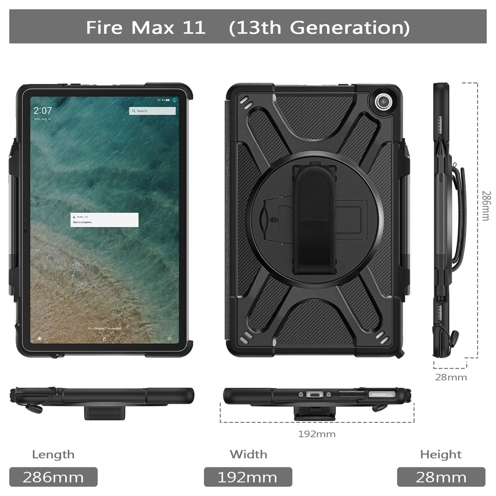 Pirate King Kindle Fire Max Case Heavy Duty Hybrid Protection