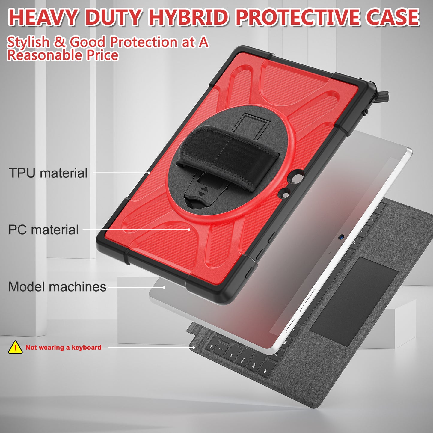 Pirate King Surface Go 2018 Case Heavy Duty Hybrid Protection