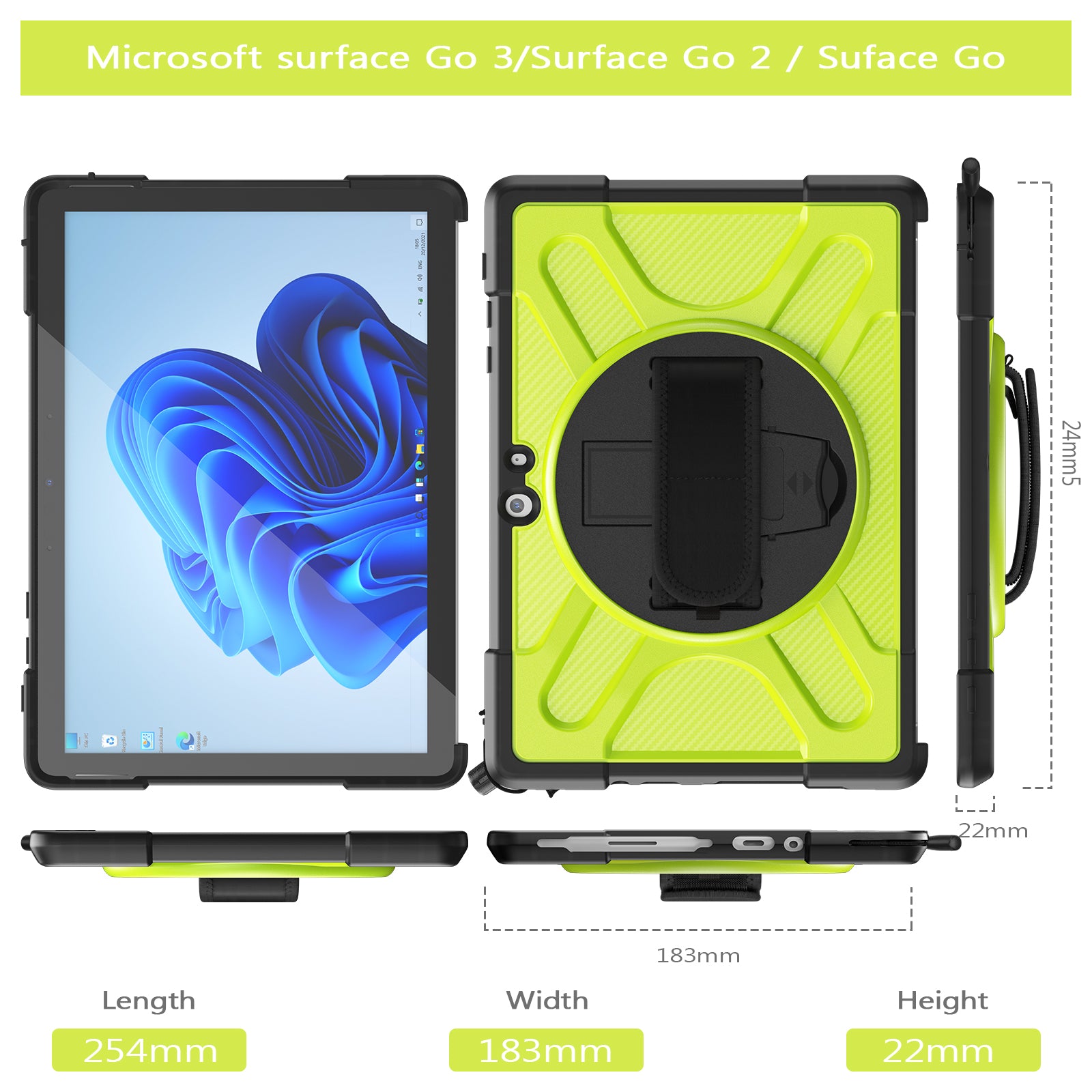 Pirate King Surface Go 2020 Case Heavy Duty Hybrid Protection