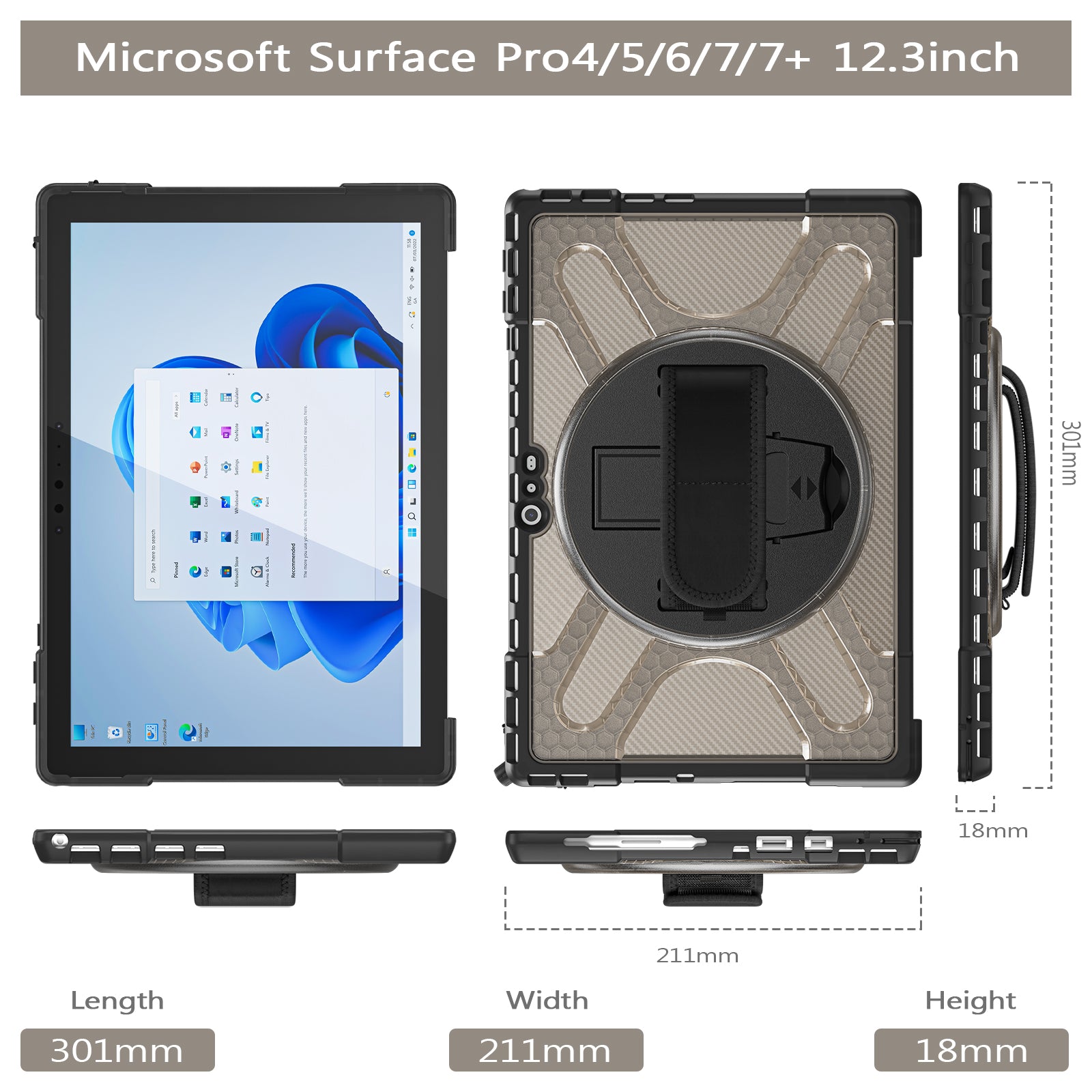 Pirate King Surface Go 2023 Case Heavy Duty Hybrid Protection