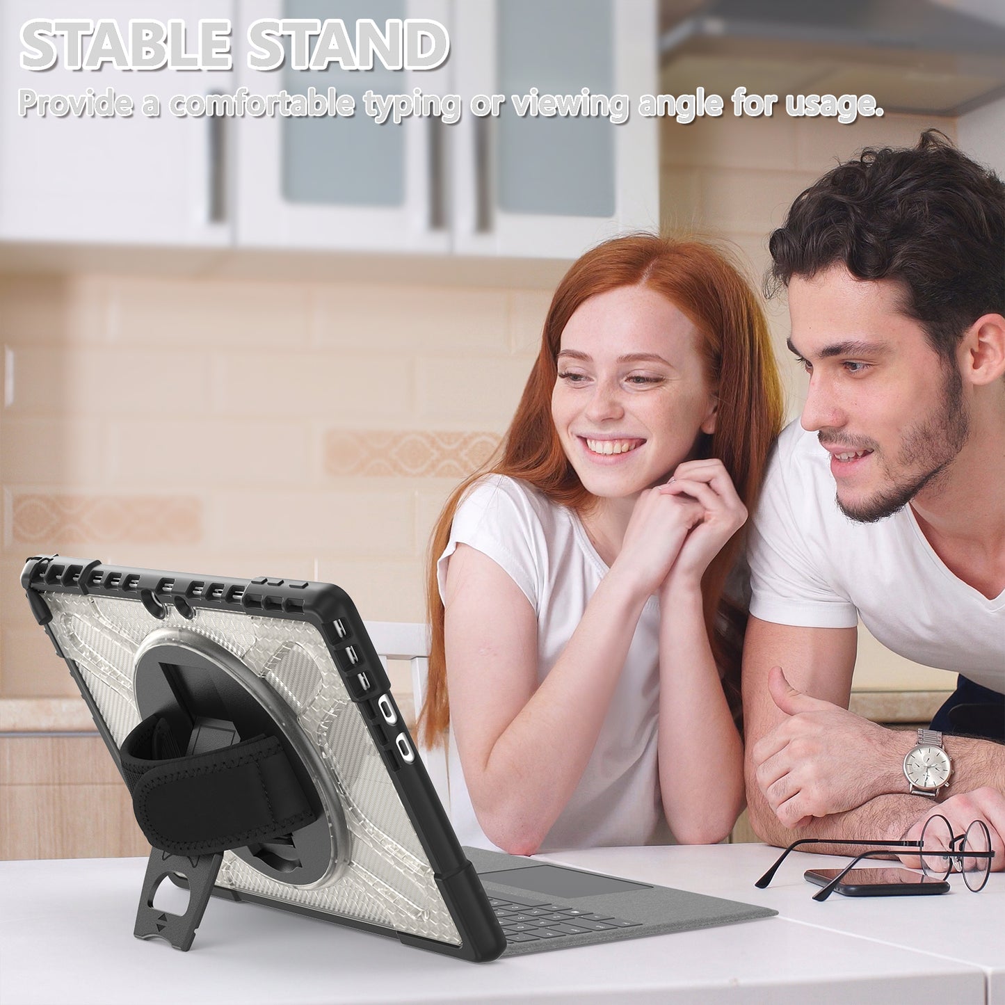 Pirate King Surface Pro 10 Case Heavy Duty Hybrid Protection