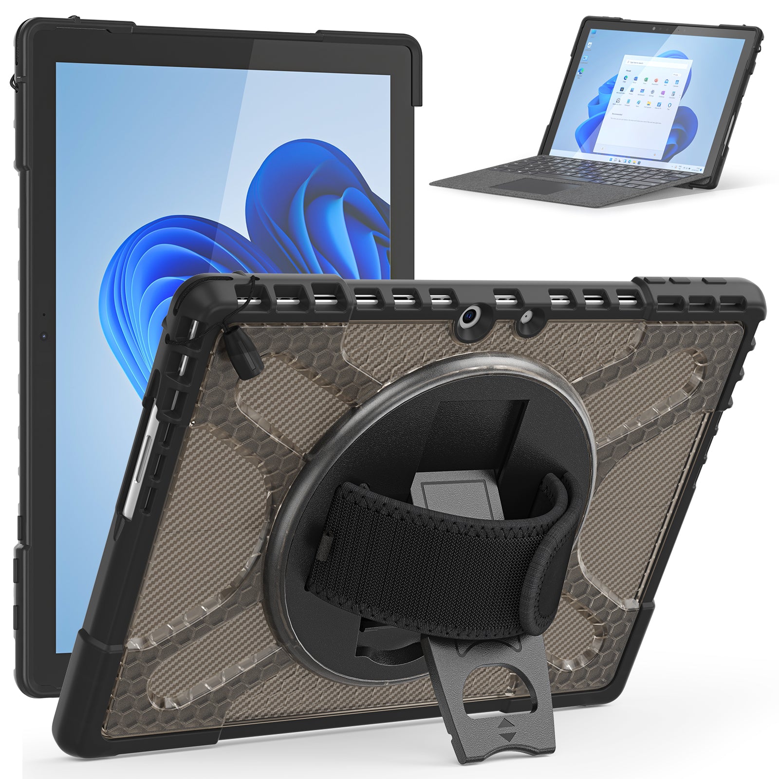 Pirate King Surface Pro 10 Case Heavy Duty Hybrid Protection