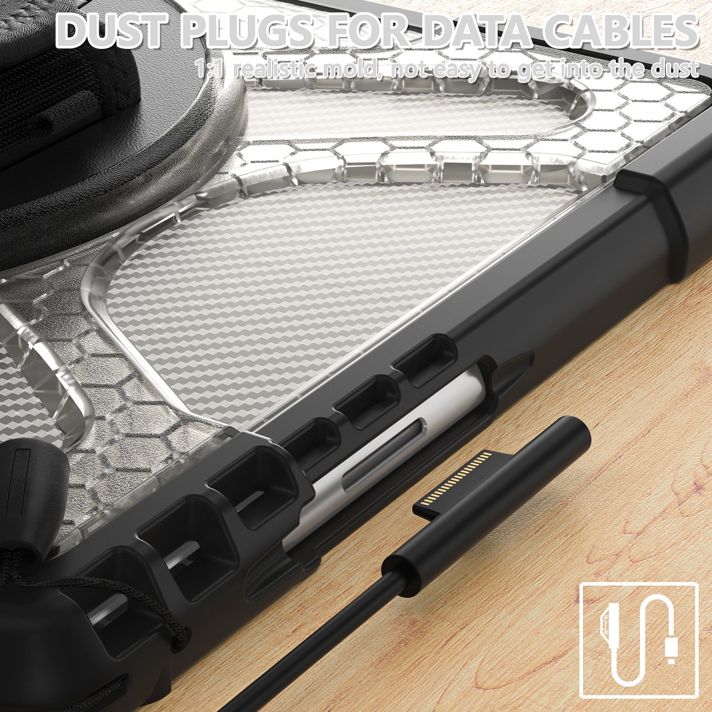 Pirate King Surface Pro 10 Case Heavy Duty Hybrid Protection