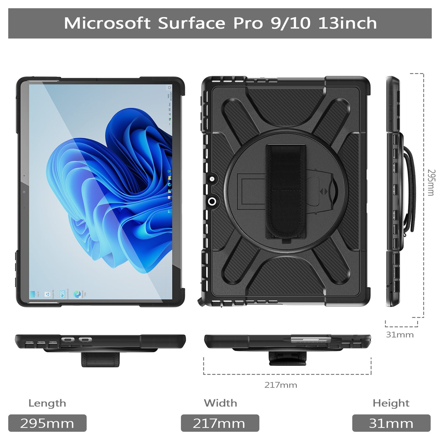Pirate King Surface Pro 11 Case Heavy Duty Hybrid Protection