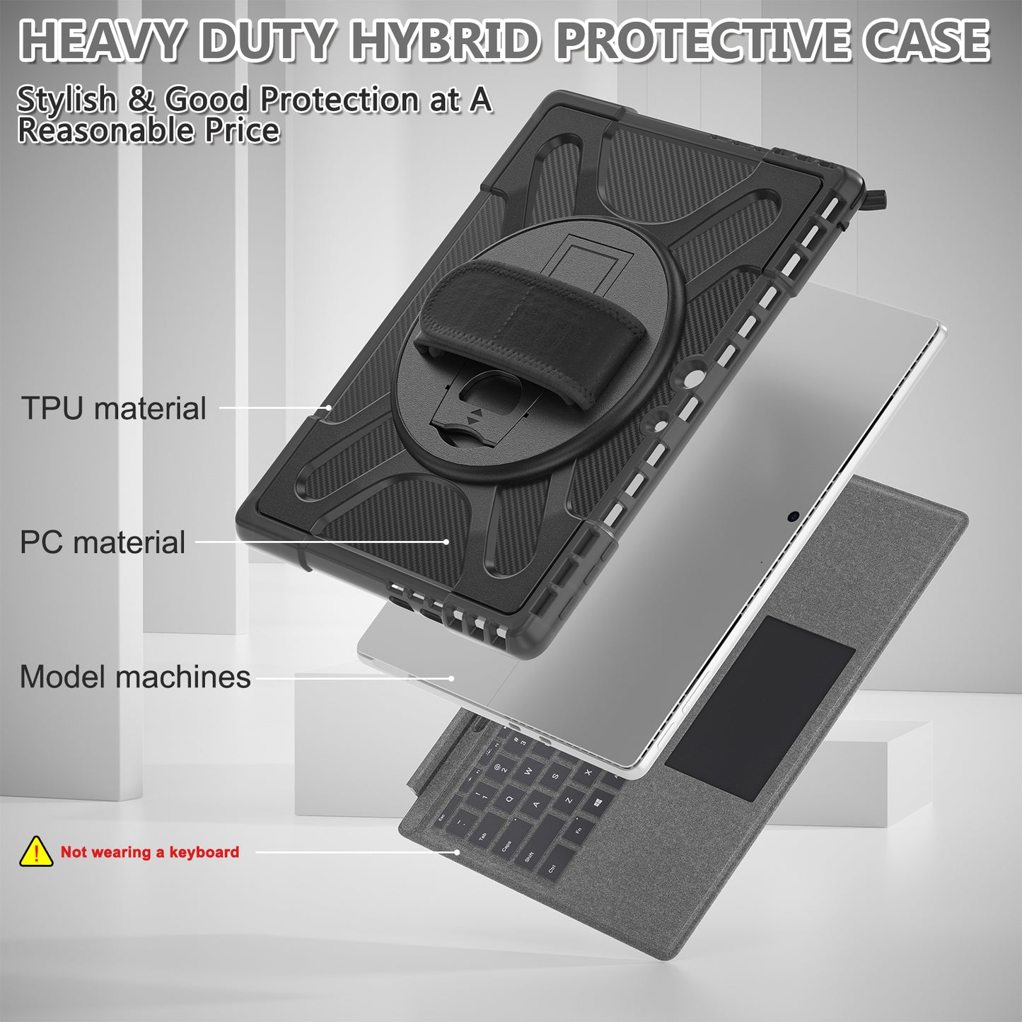 Pirate King Surface Pro 11 Case Heavy Duty Hybrid Protection