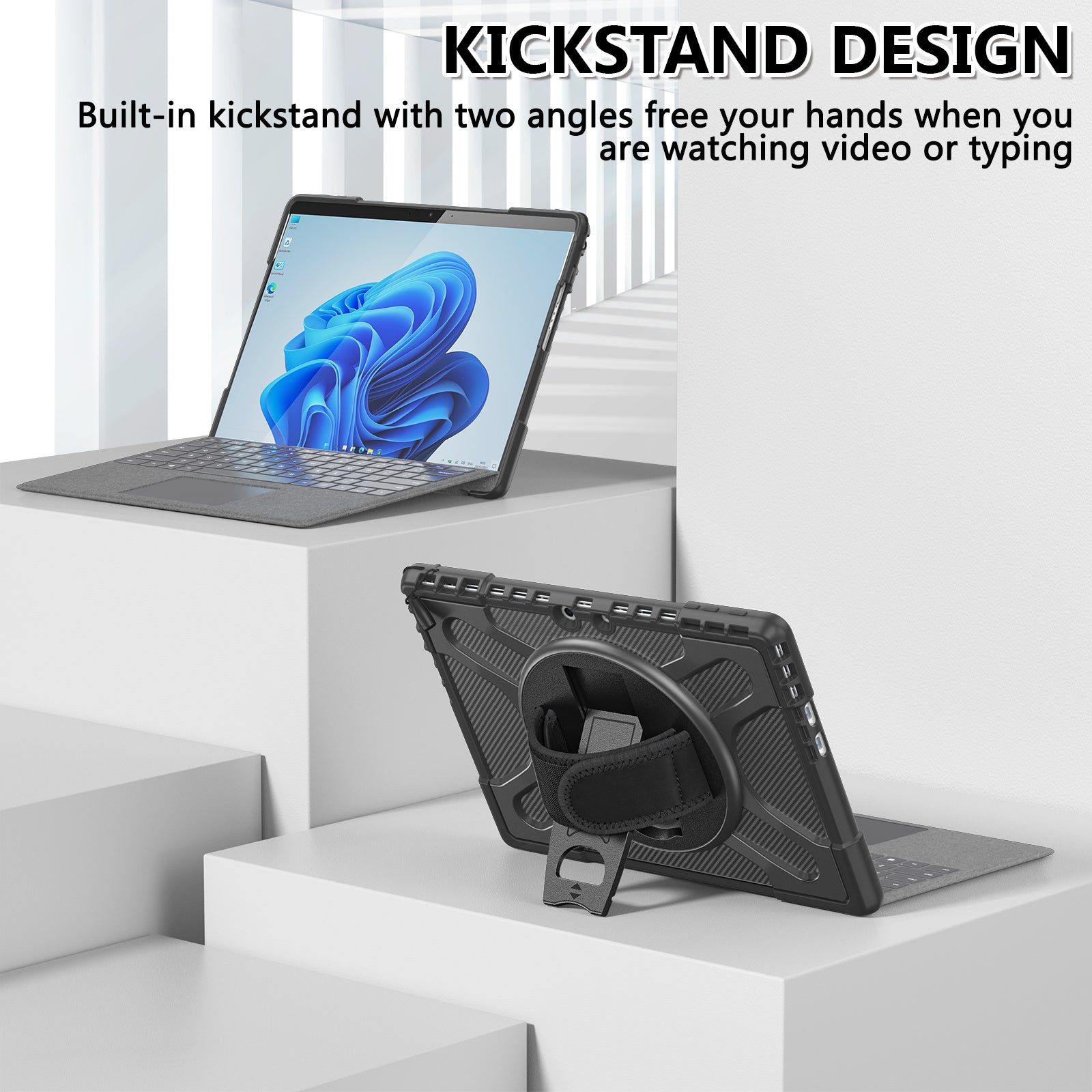 Pirate King Surface Pro 11 Case Heavy Duty Hybrid Protection
