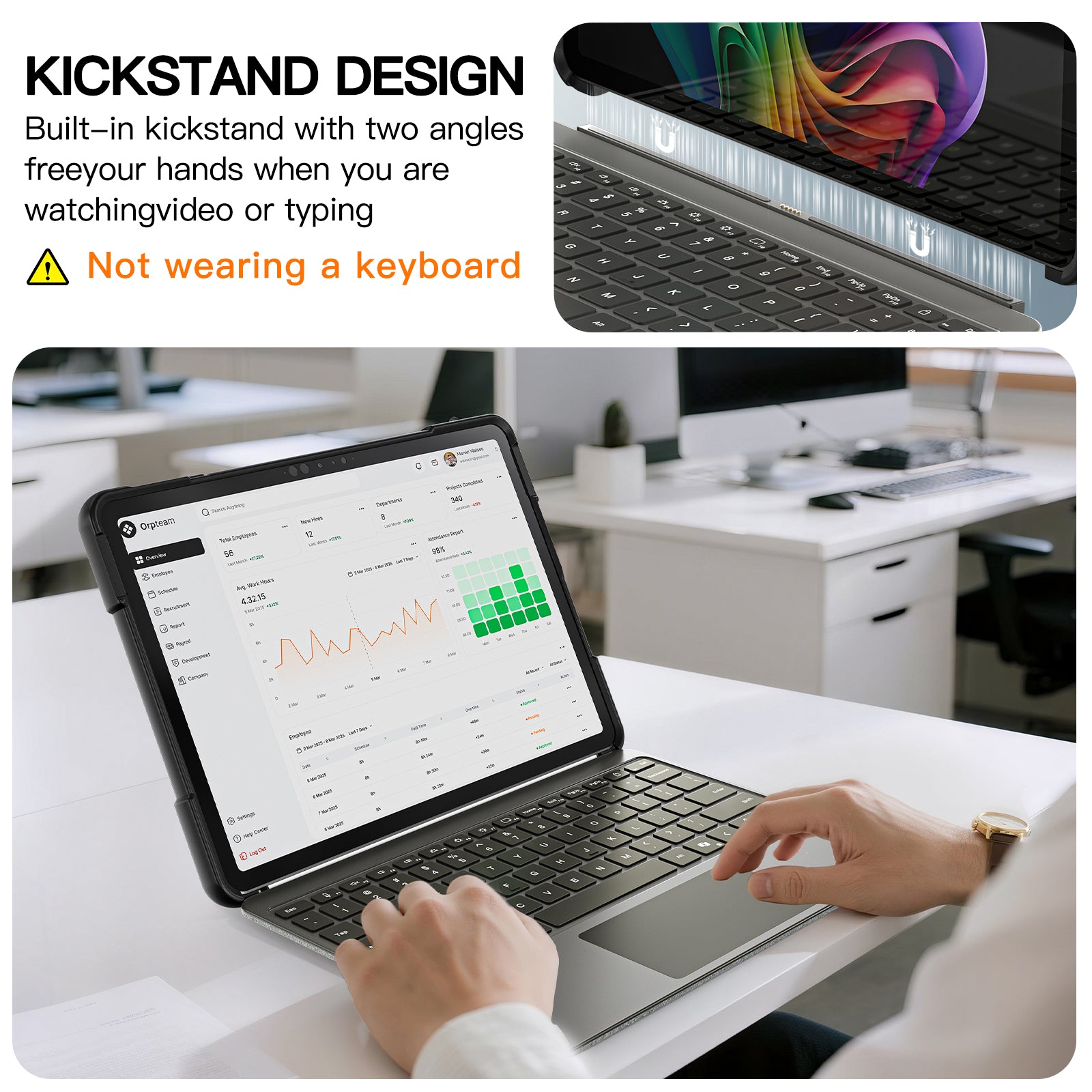 Pirate King Surface Pro 12 Case Heavy Duty Hybrid Protection