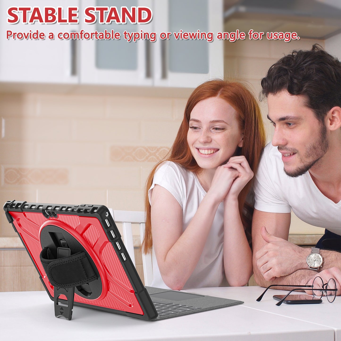 Pirate King Surface Pro 5 Case Heavy Duty Hybrid Protection