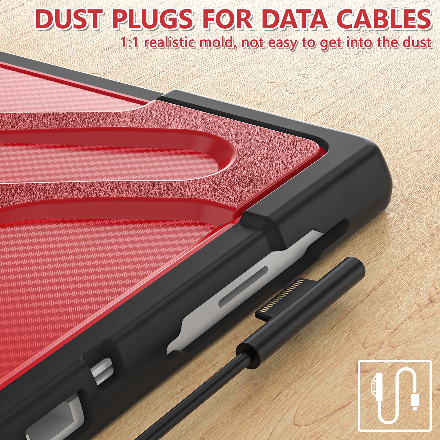 Pirate King Surface Pro 5 Case Heavy Duty Hybrid Protection