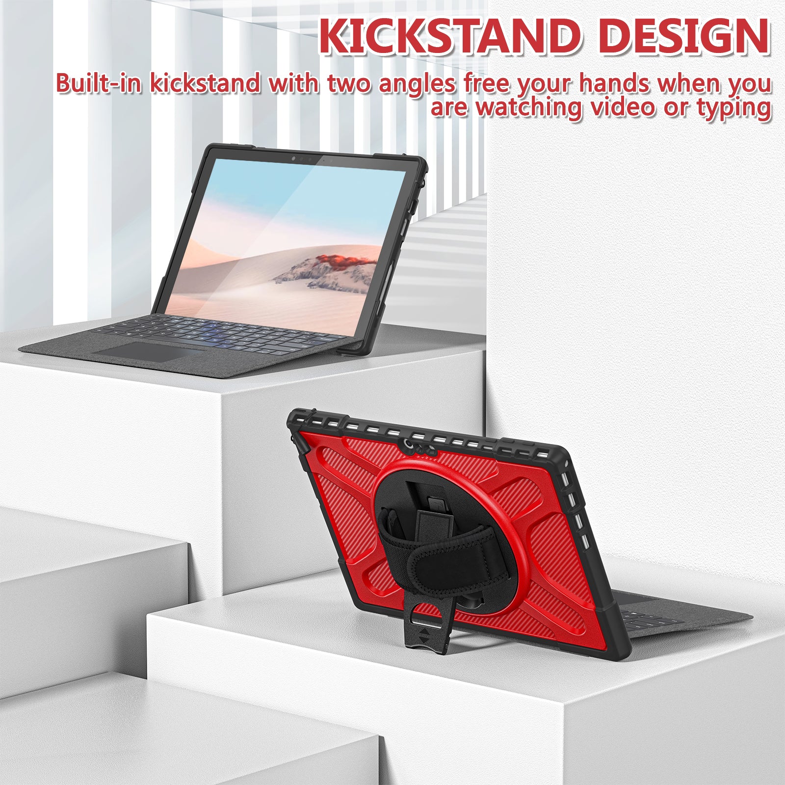 Pirate King Surface Pro 5 Case Heavy Duty Hybrid Protection