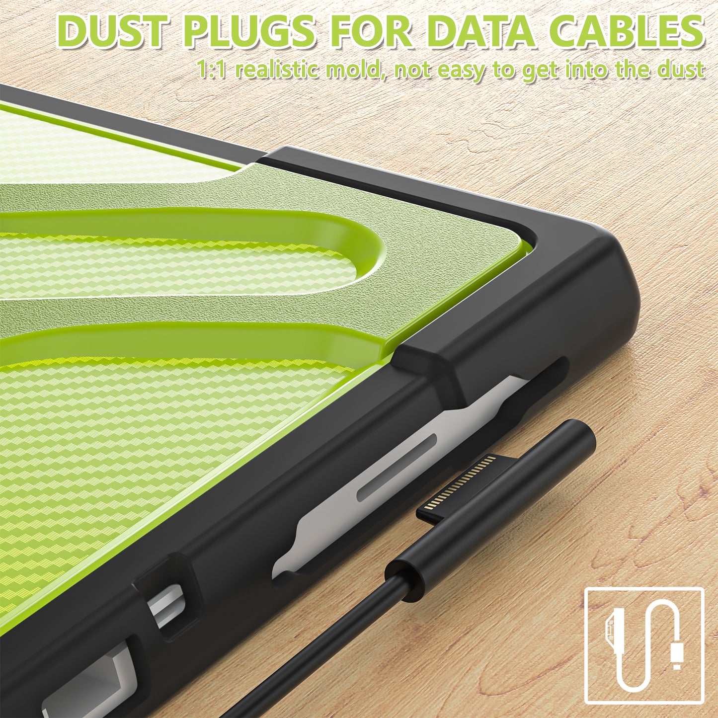 Pirate King Surface Pro 6 Case Heavy Duty Hybrid Protection