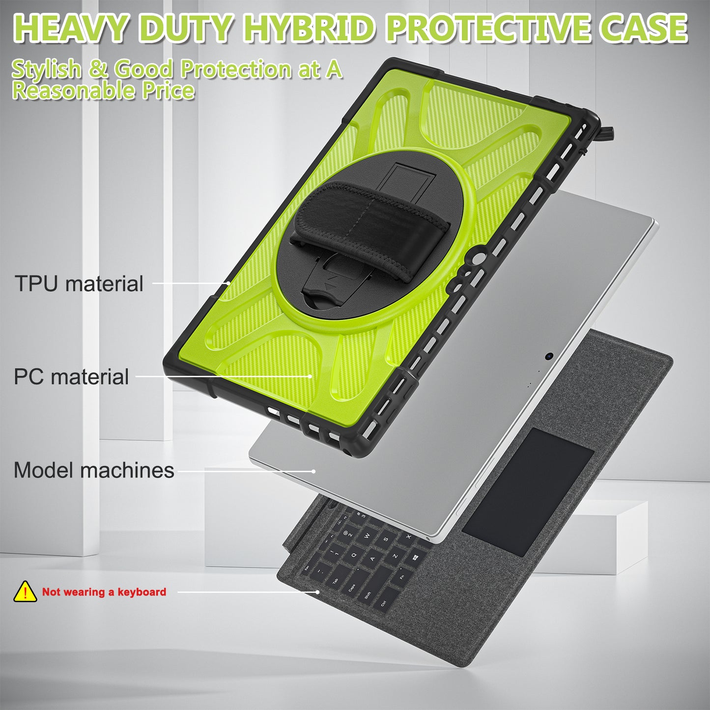Pirate King Surface Pro 6 Case Heavy Duty Hybrid Protection
