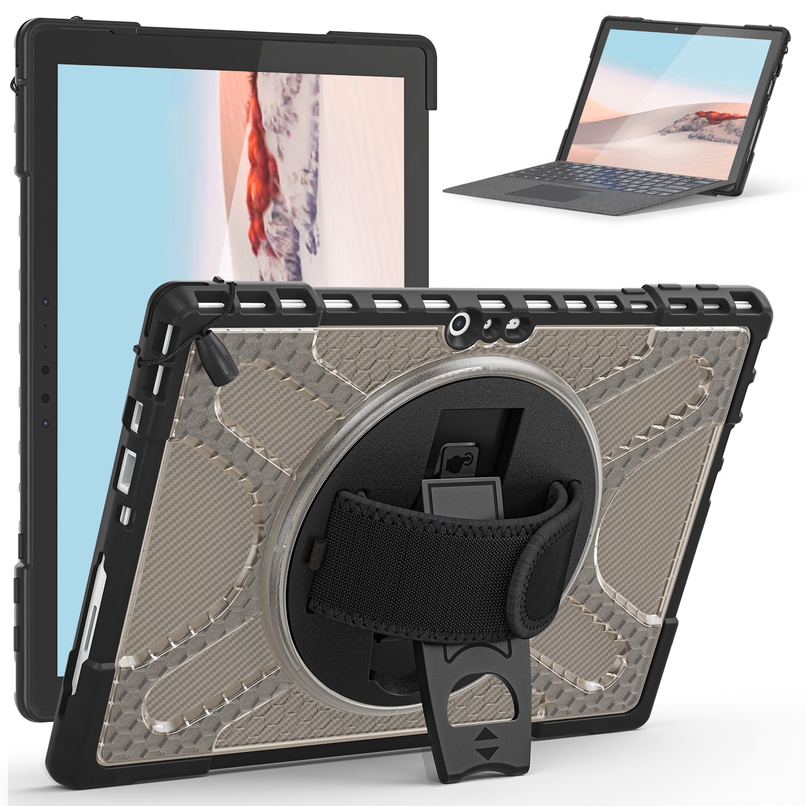Pirate King Surface Pro 7 Case Heavy Duty Hybrid Protection