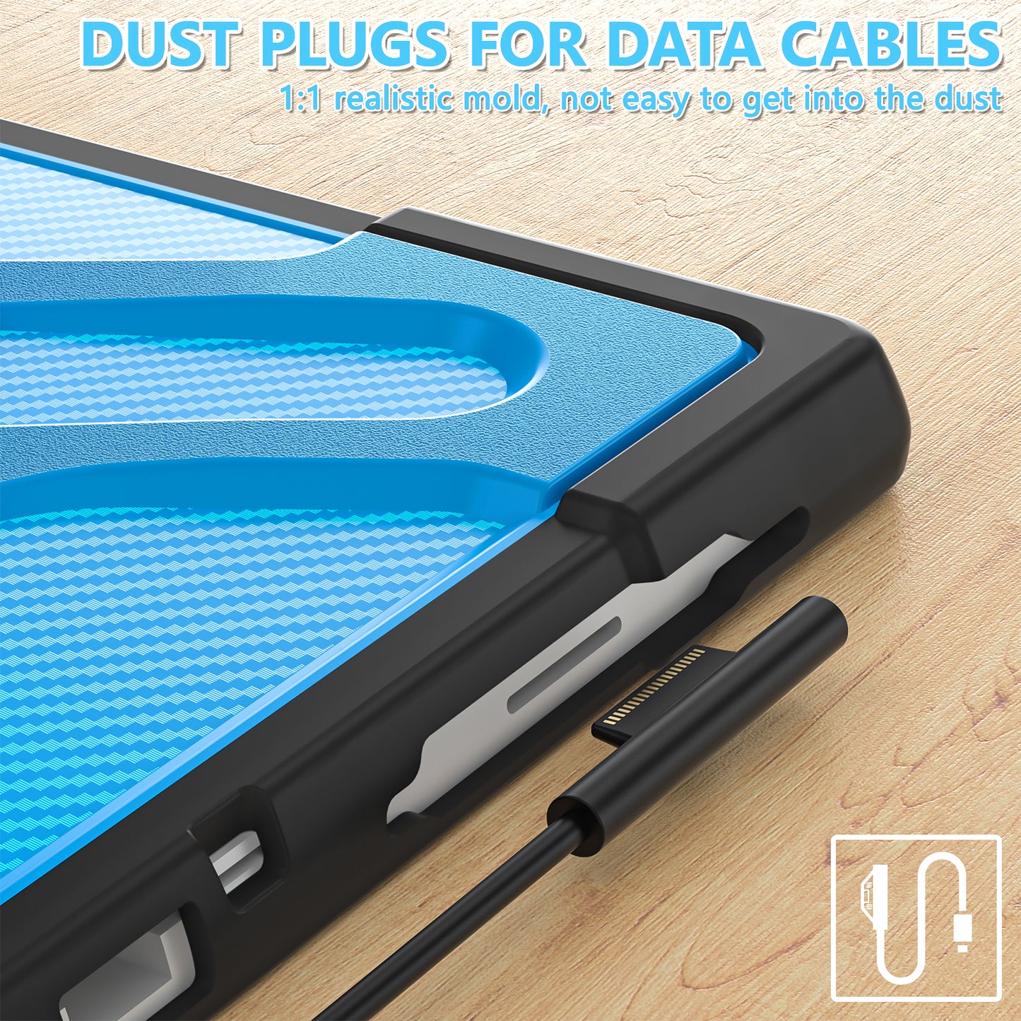 Pirate King Surface Pro 7 Case Heavy Duty Hybrid Protection