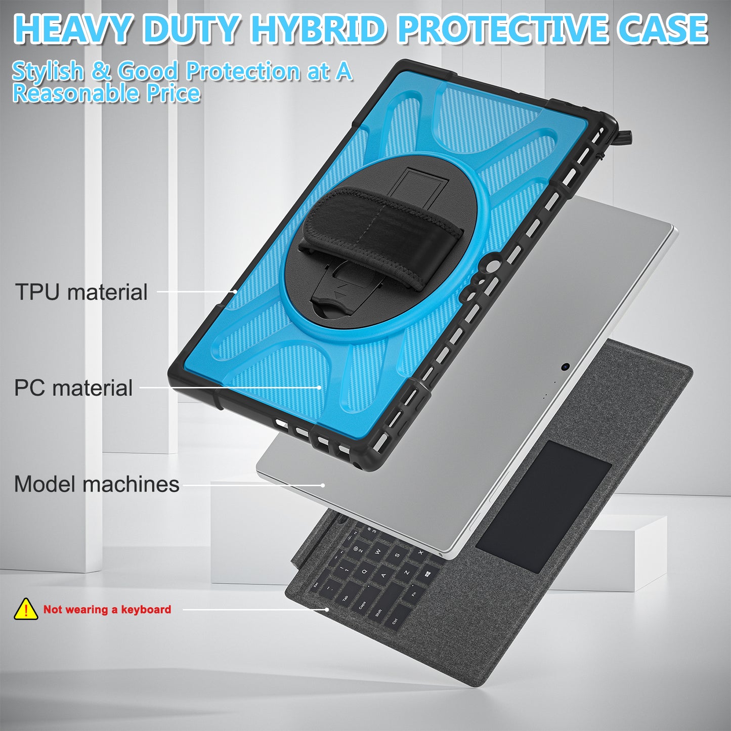 Pirate King Surface Pro 7 Case Heavy Duty Hybrid Protection